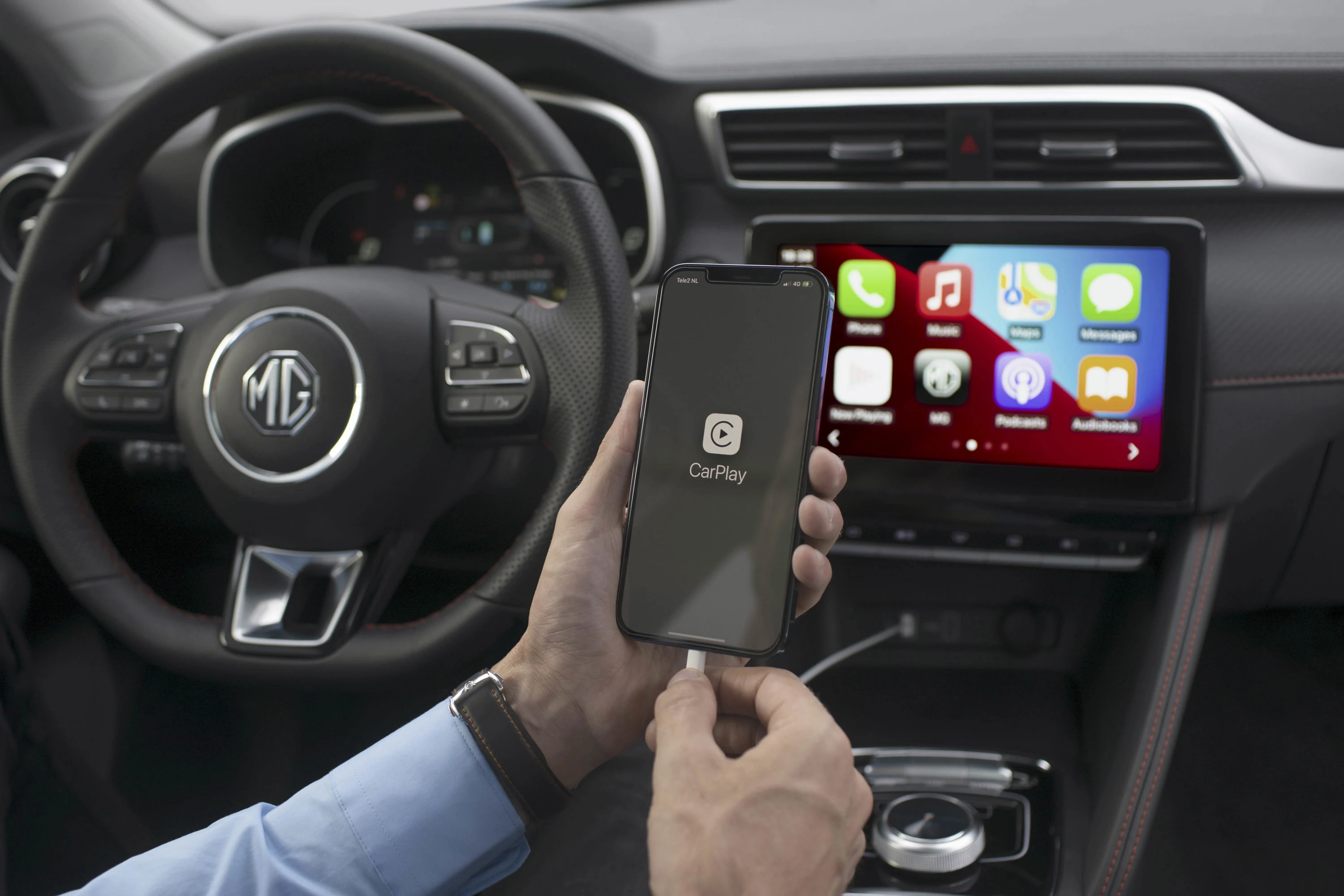 MG ZS EV Long Range carplay view