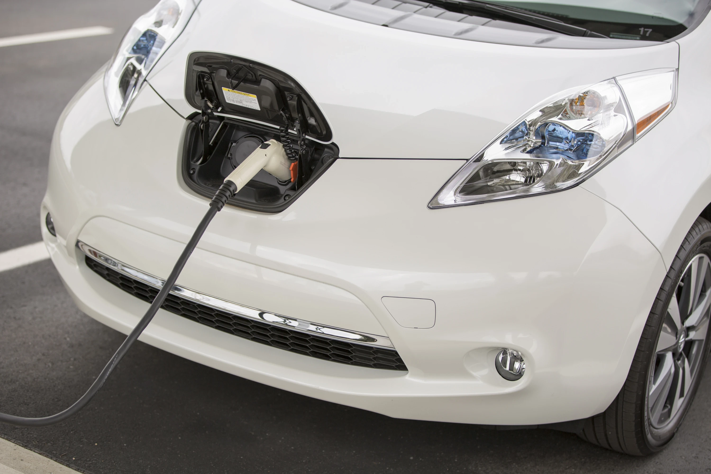 Nissan Leaf 30 kWh charging view
