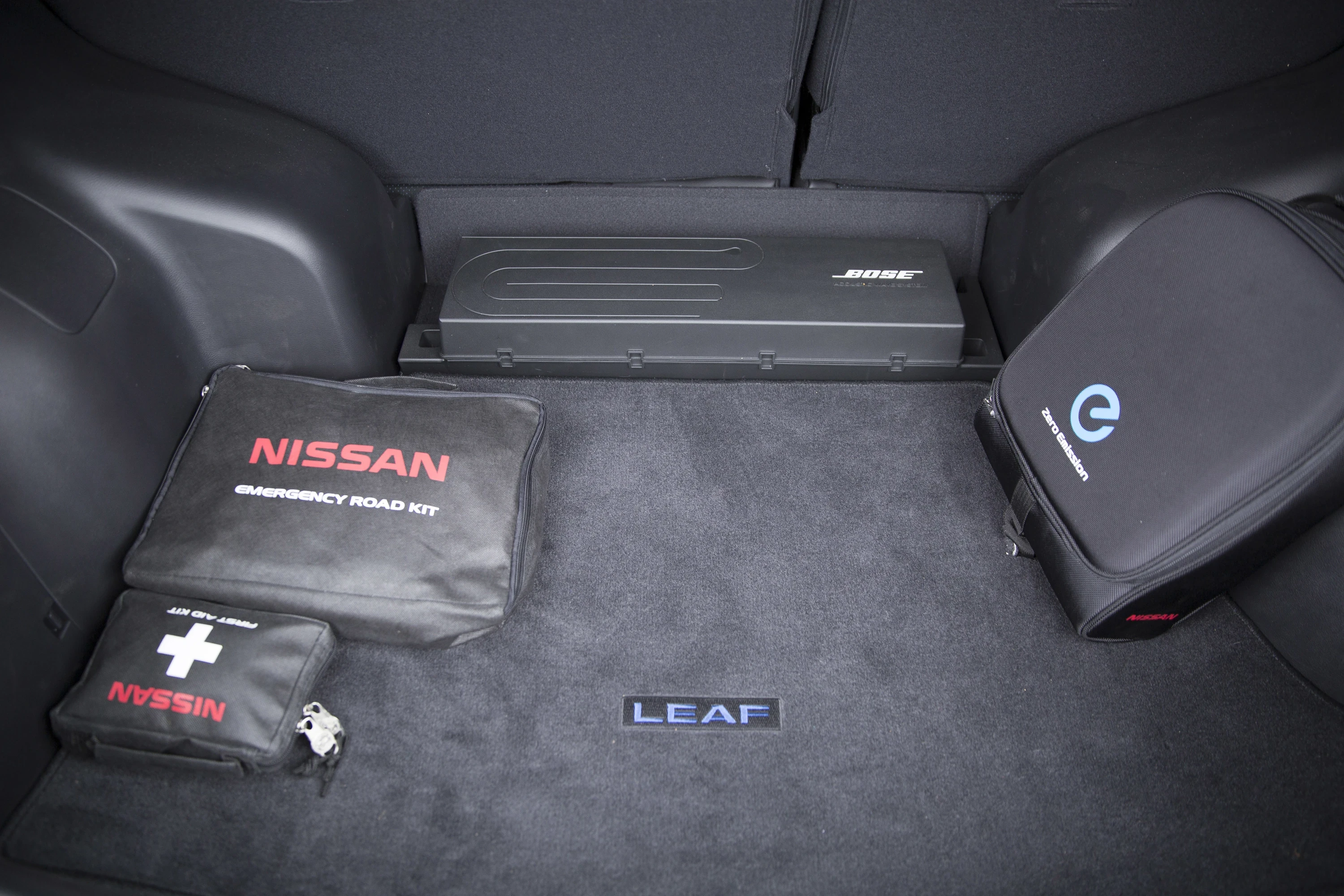 Nissan Leaf 30 kWh trunk view