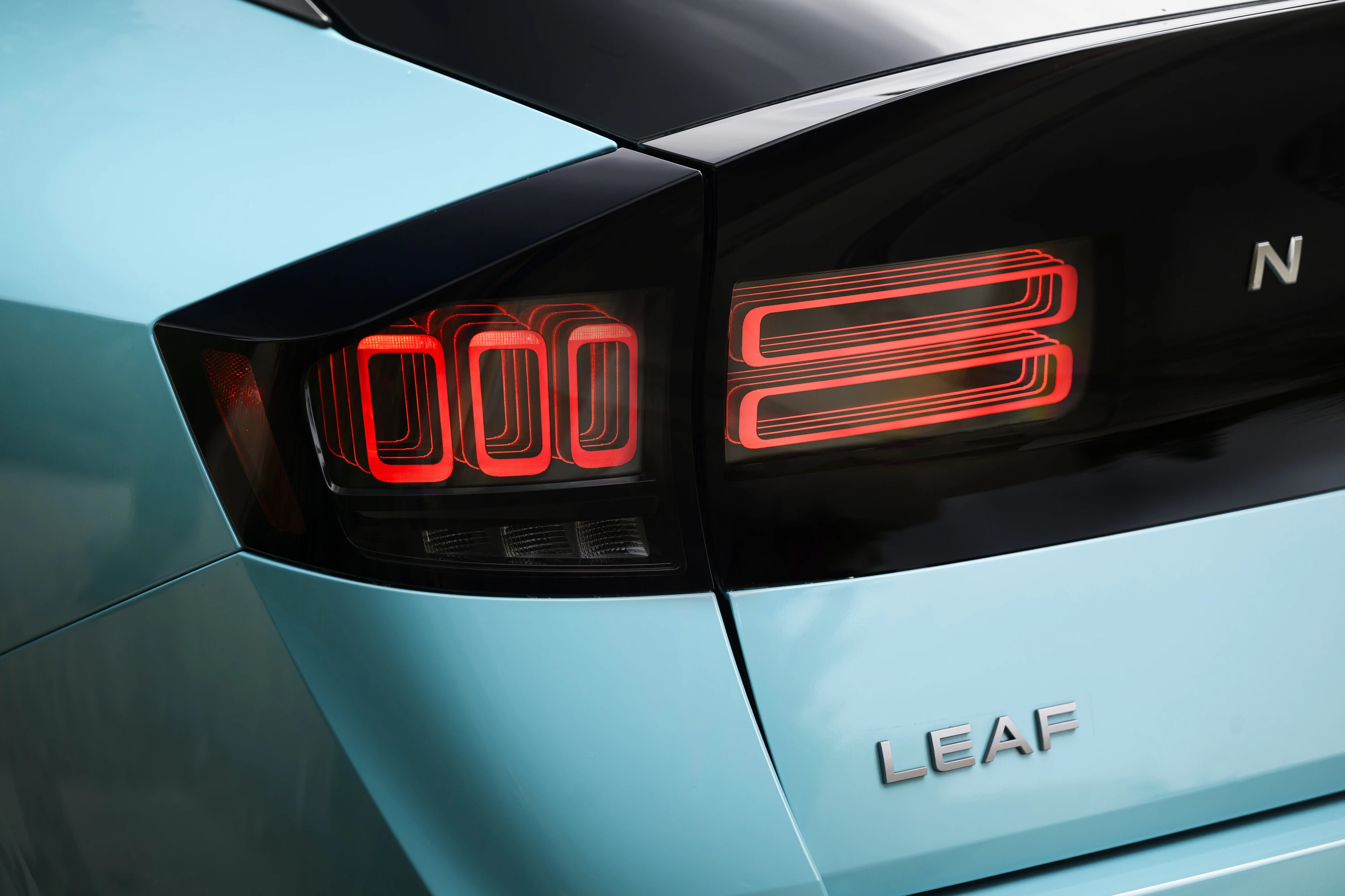 Nissan Leaf Long Range taillights view
