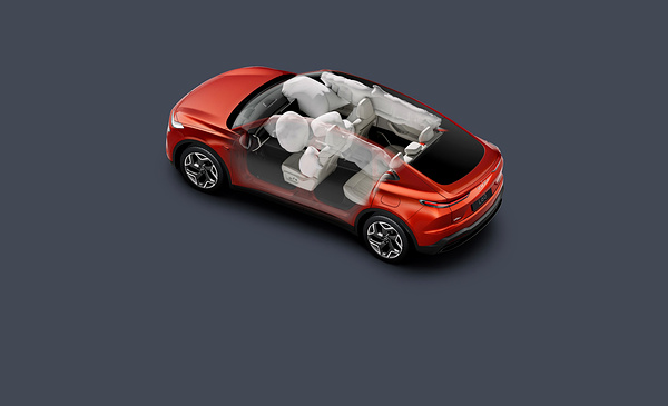 Onvo L60 AWD airbags view