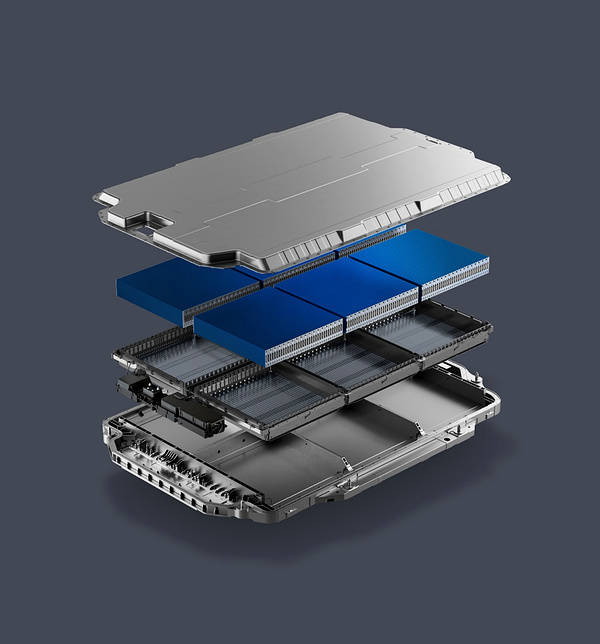 Onvo L60 AWD battery view