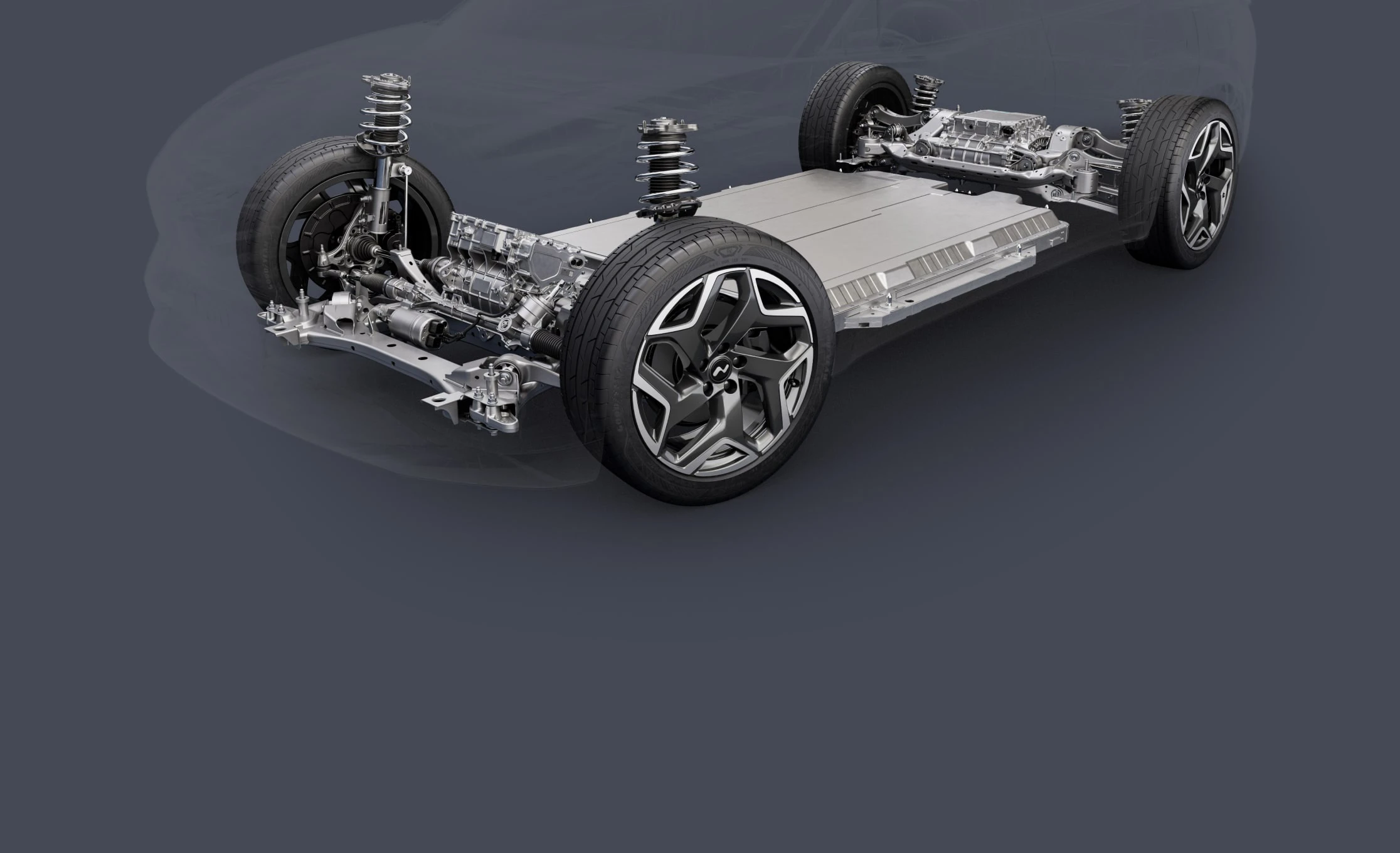 Onvo L60 RWD drivetrain view