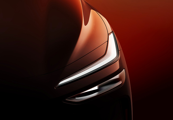 Onvo L60 RWD headlights view