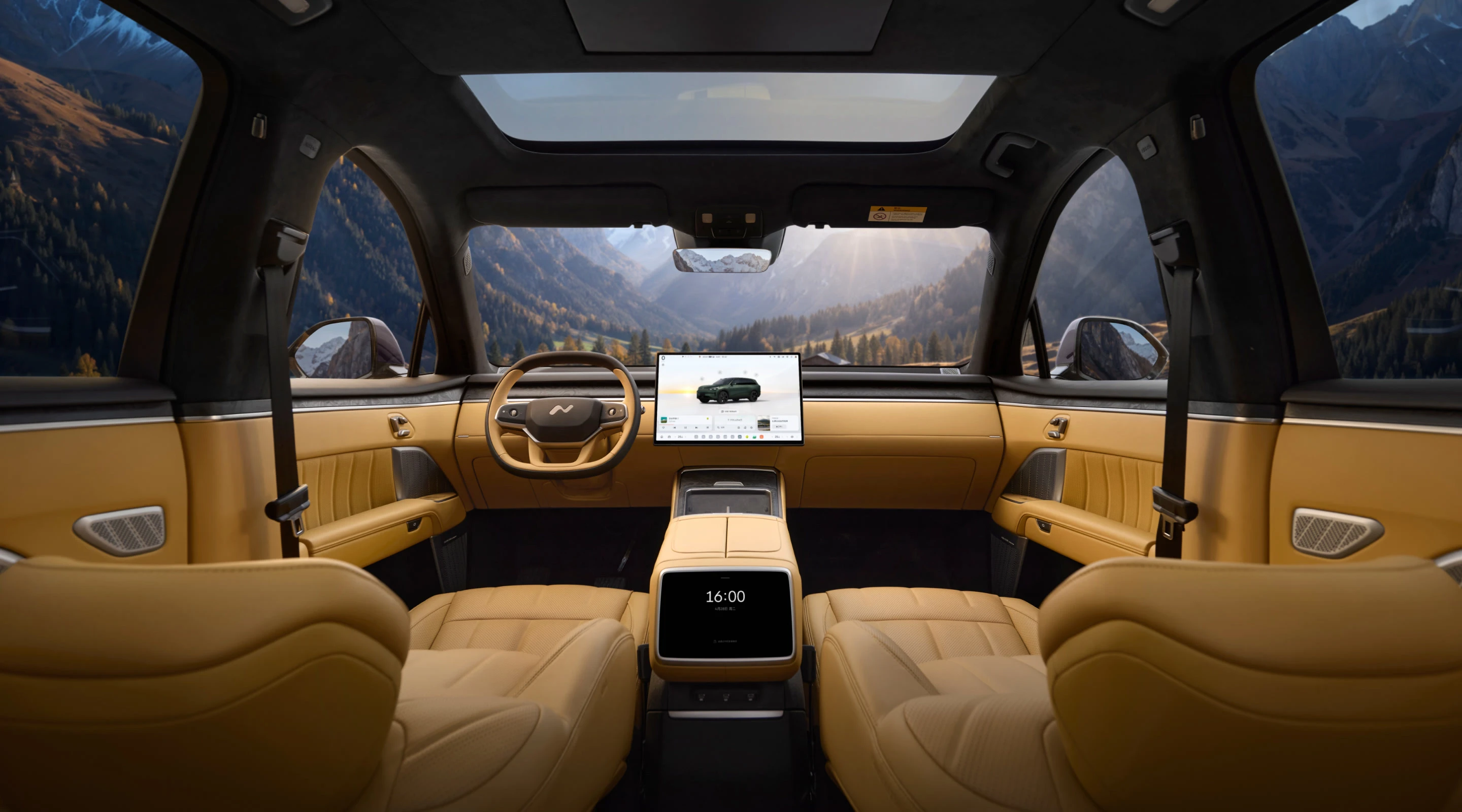 Onvo L80 RWD 85 kWh interior view