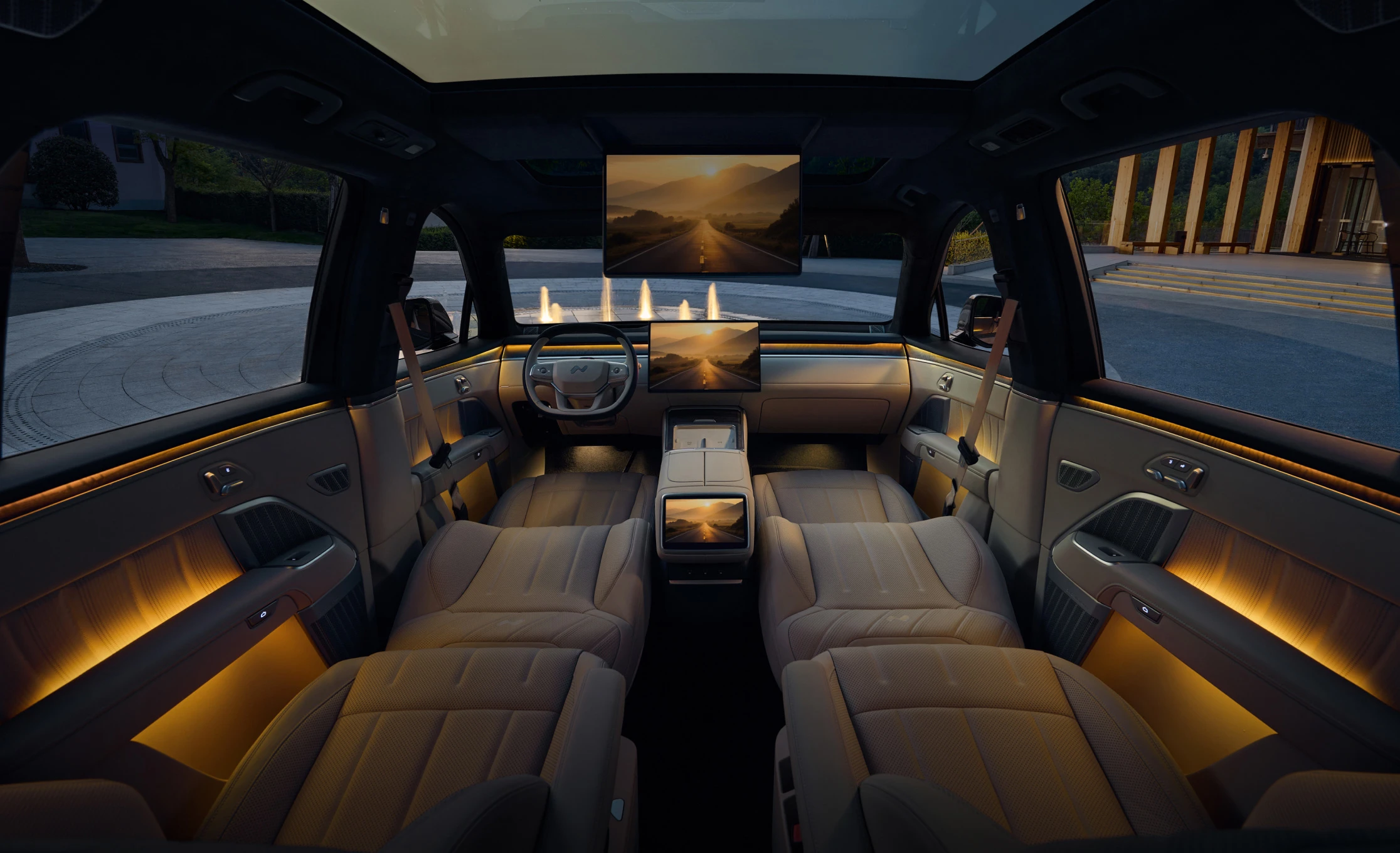 ONVO L90 AWD interior view