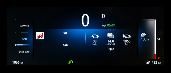 Opel Astra Electric screens view
