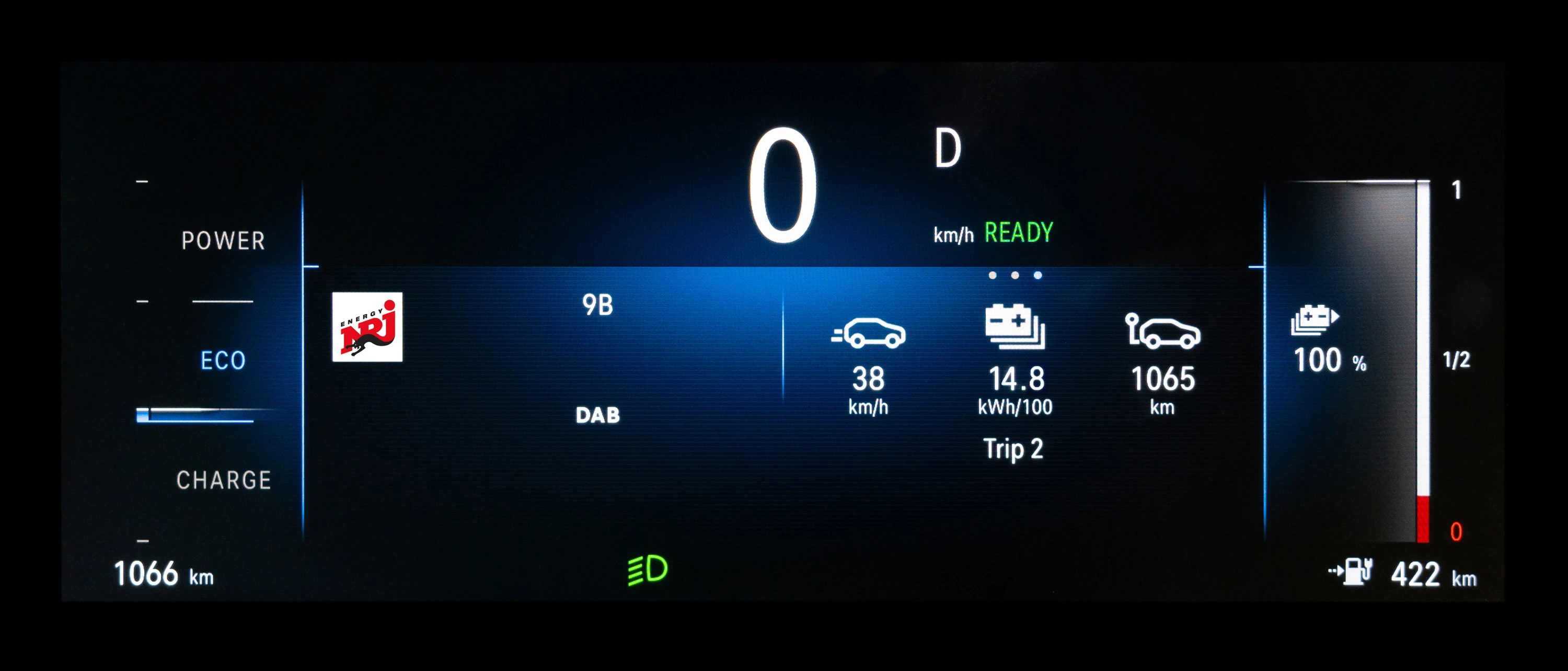 Opel Astra Electric screens view