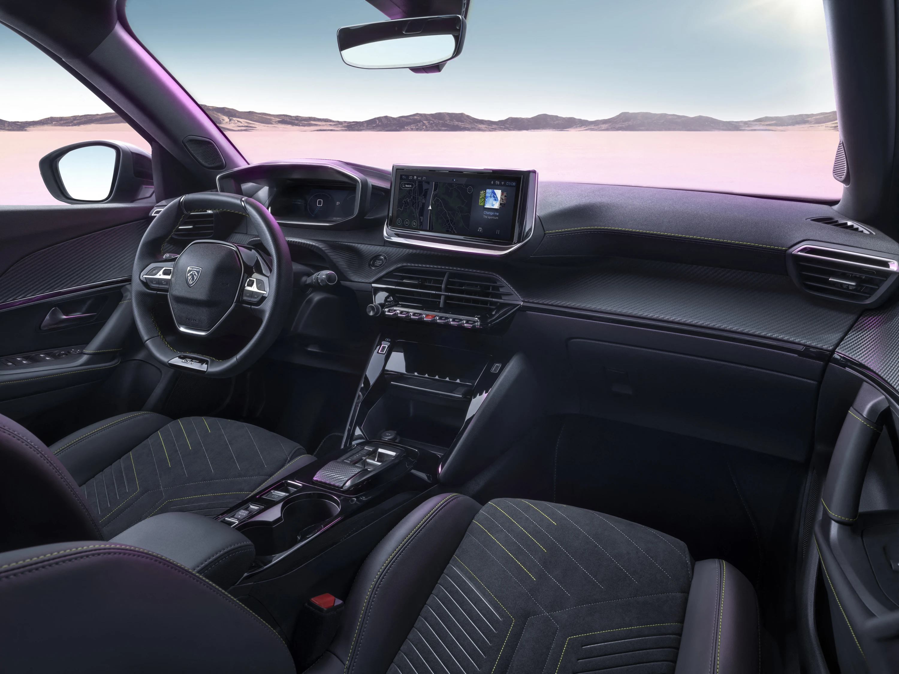 Peugeot E-2008 interior view