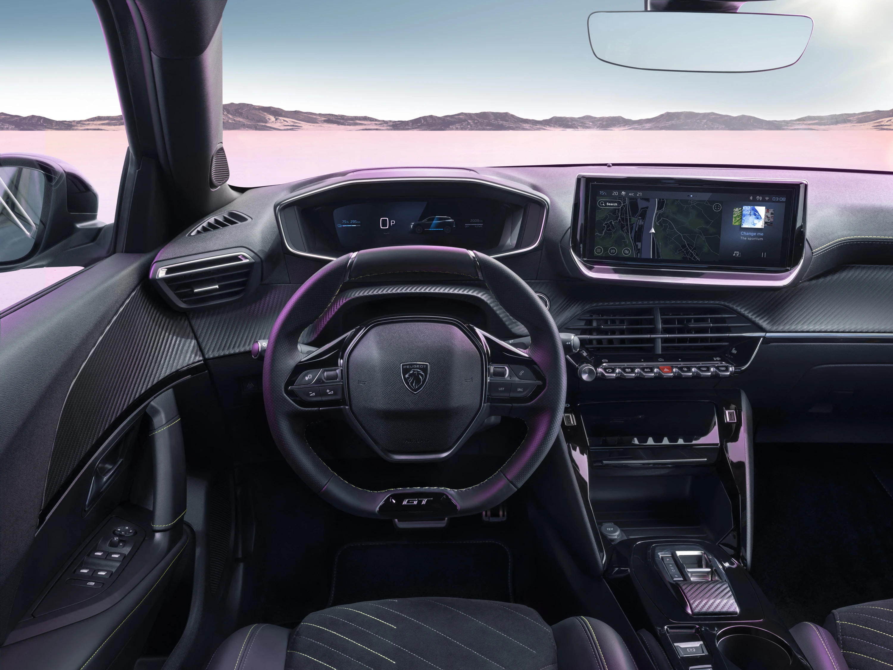 Peugeot E-2008 screens view