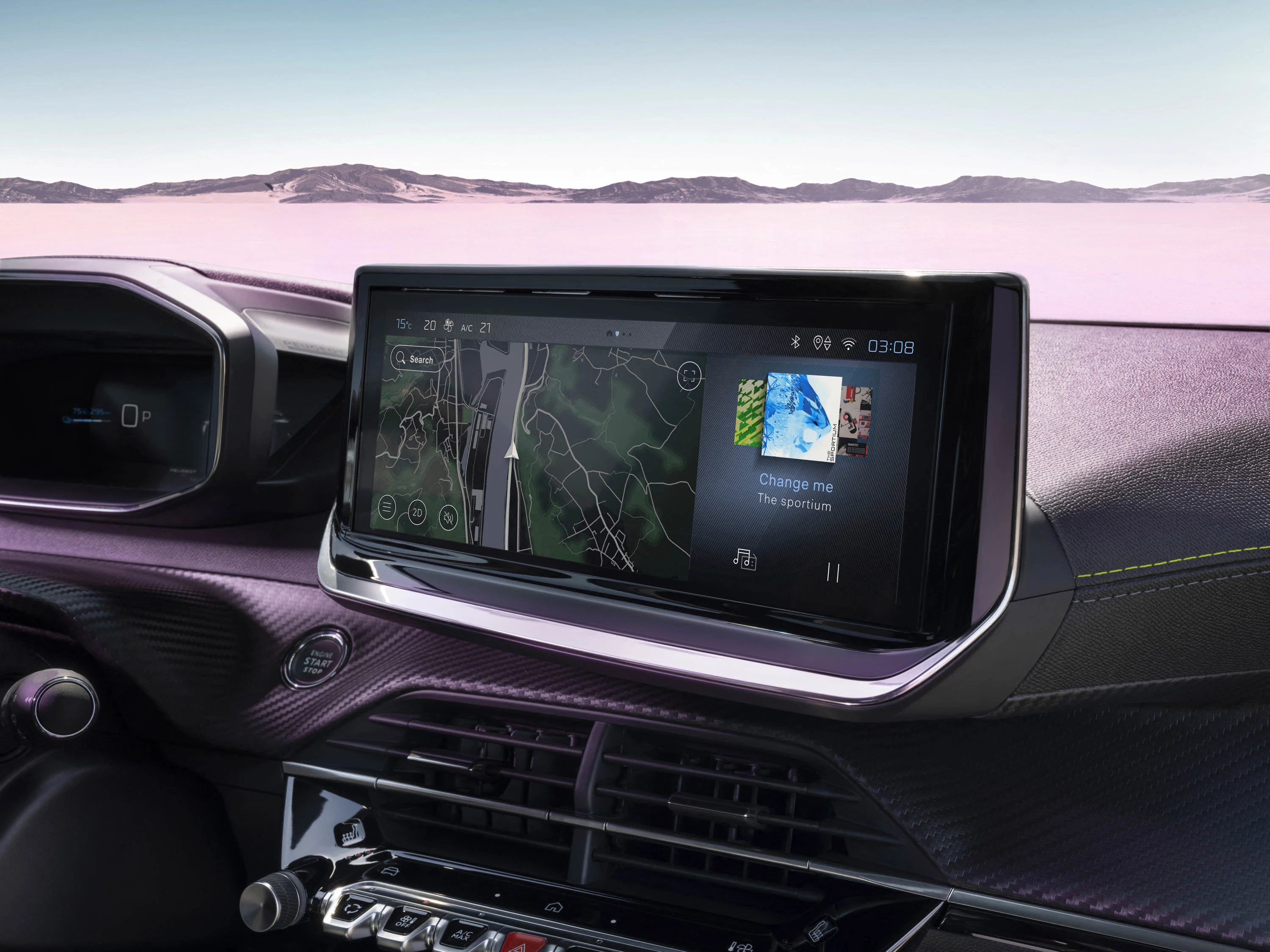Peugeot E-2008 screens view
