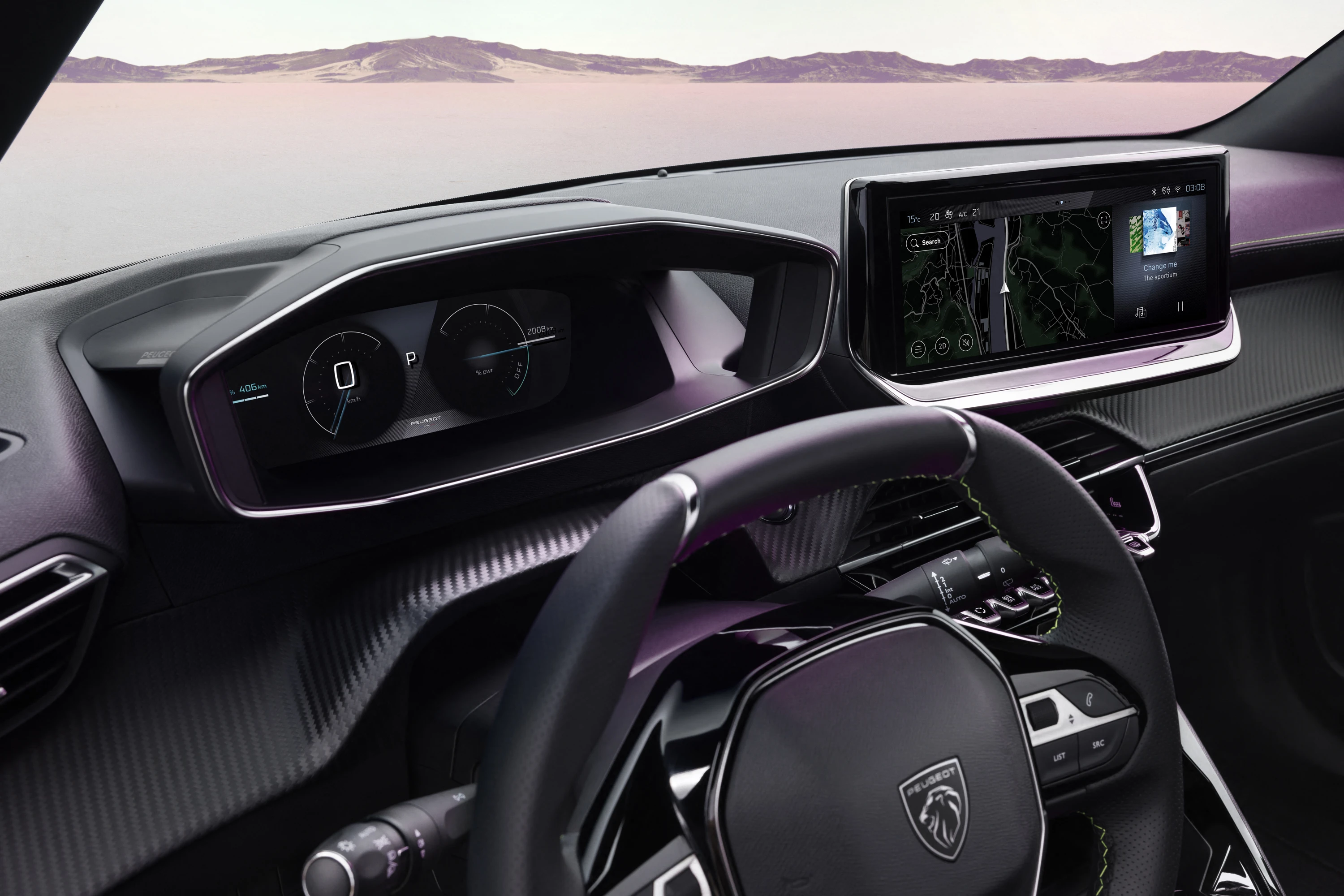 Peugeot E-2008 screens view
