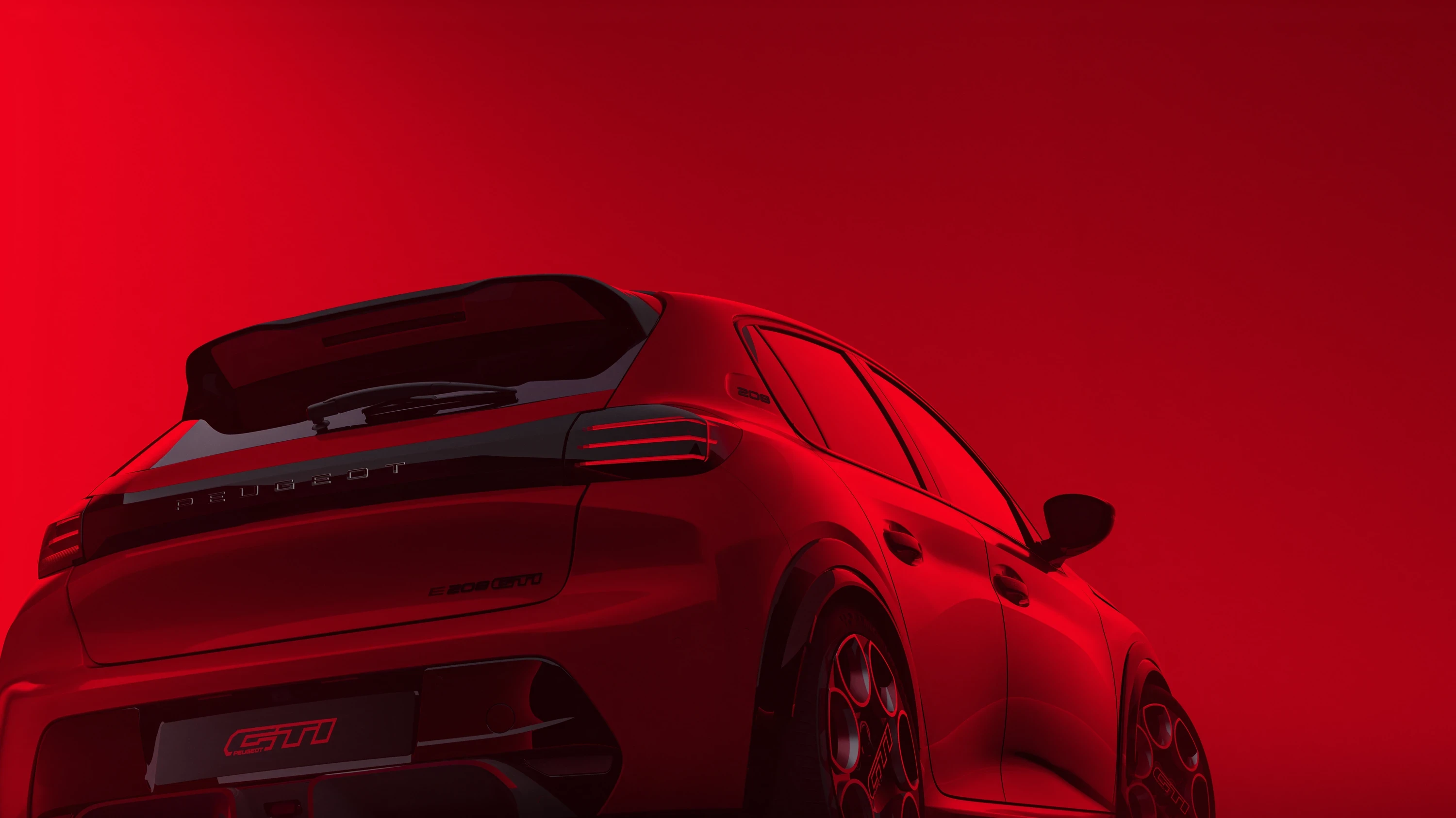Peugeot E-208 GTi exterior view