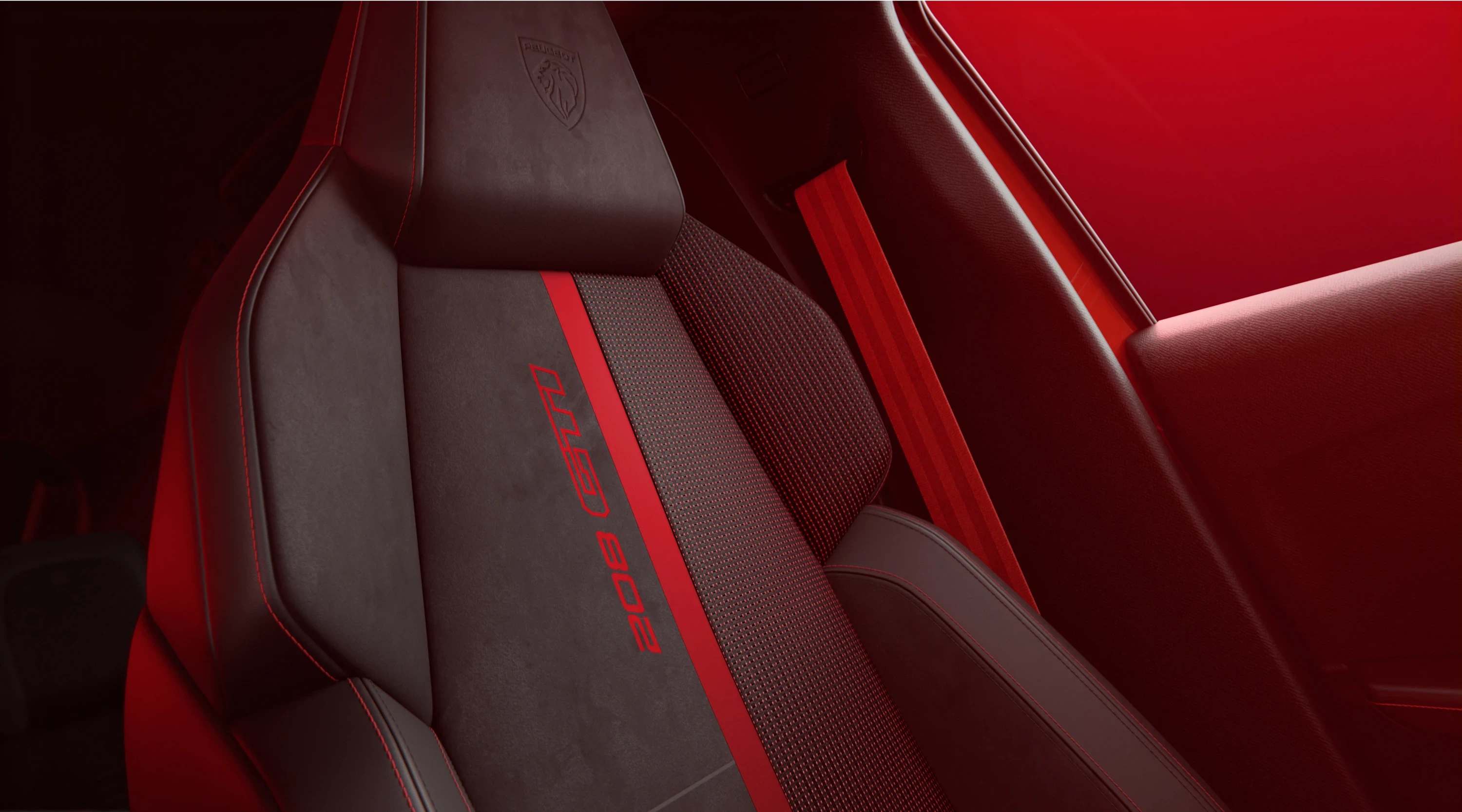 Peugeot E-208 GTi frontseats view