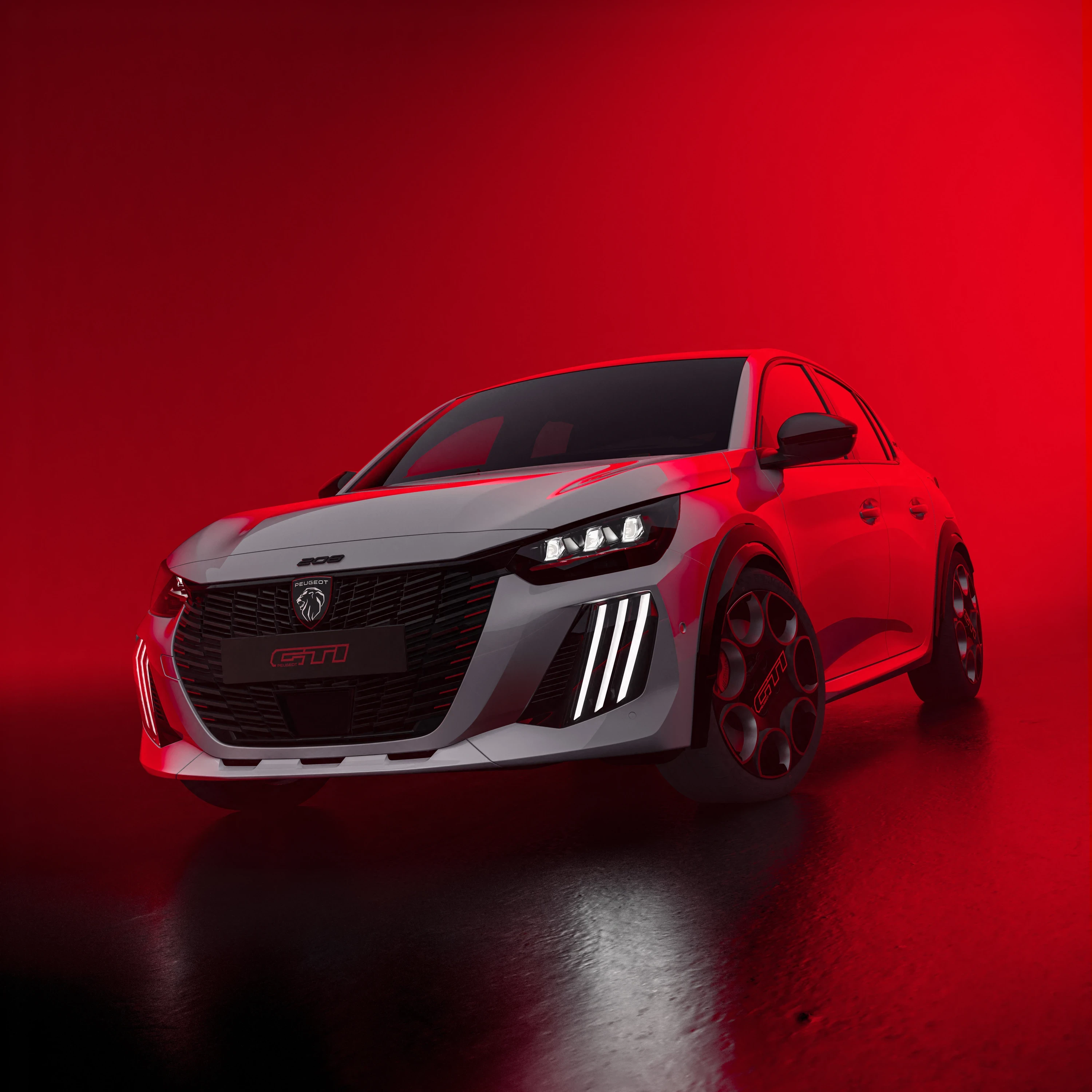 Peugeot E-208 GTi exterior view