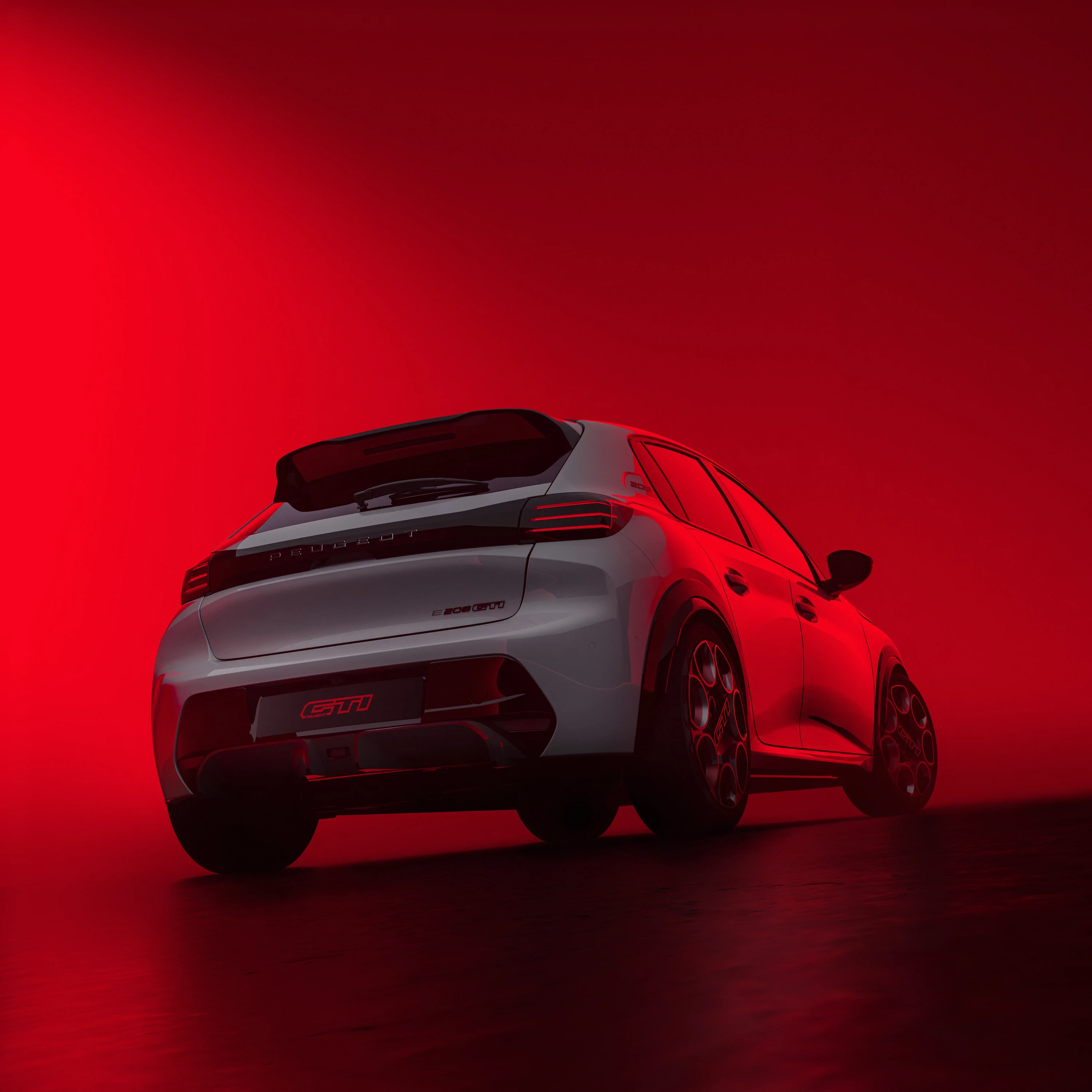 Peugeot E-208 GTi exterior view