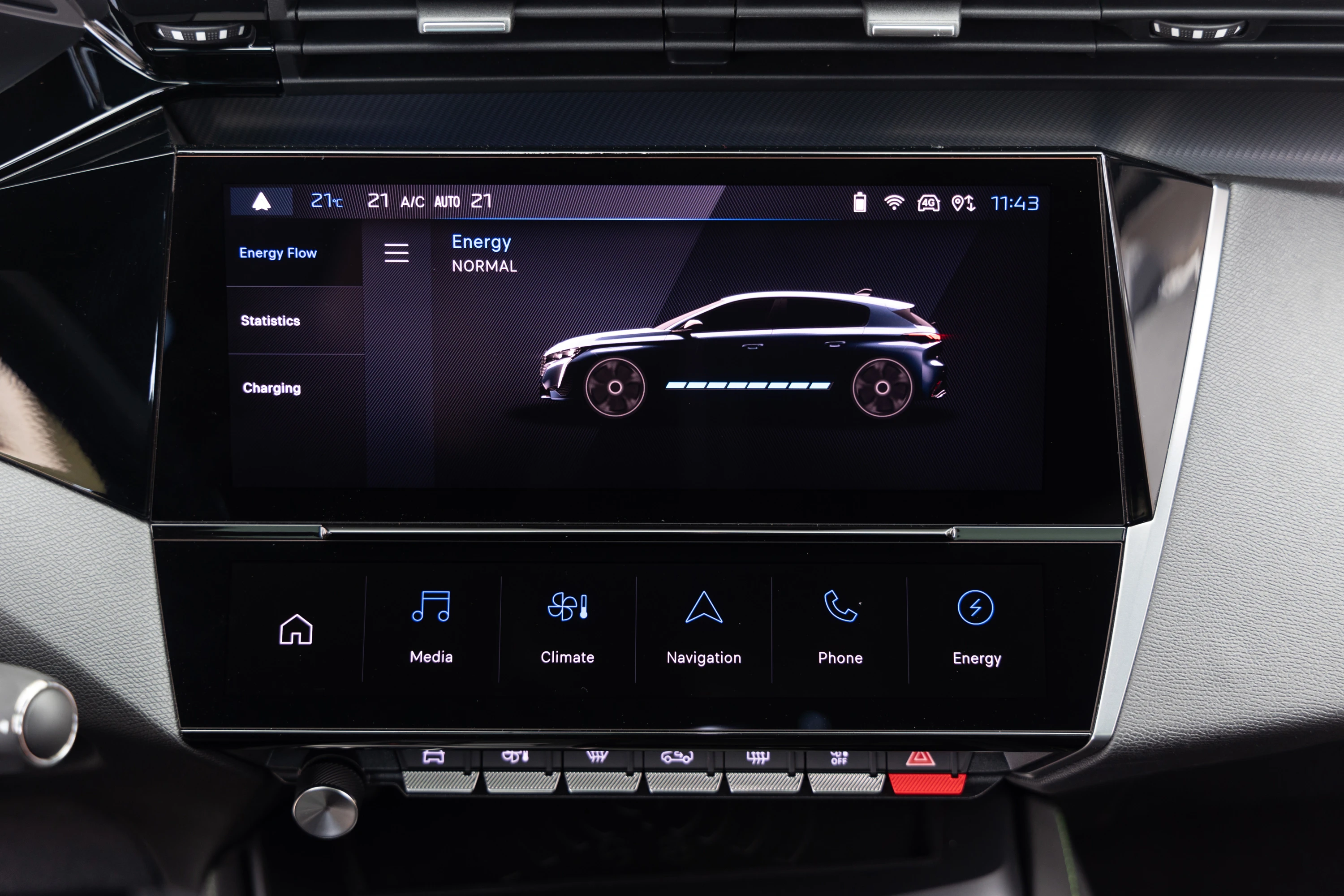 Peugeot E-308 screens view