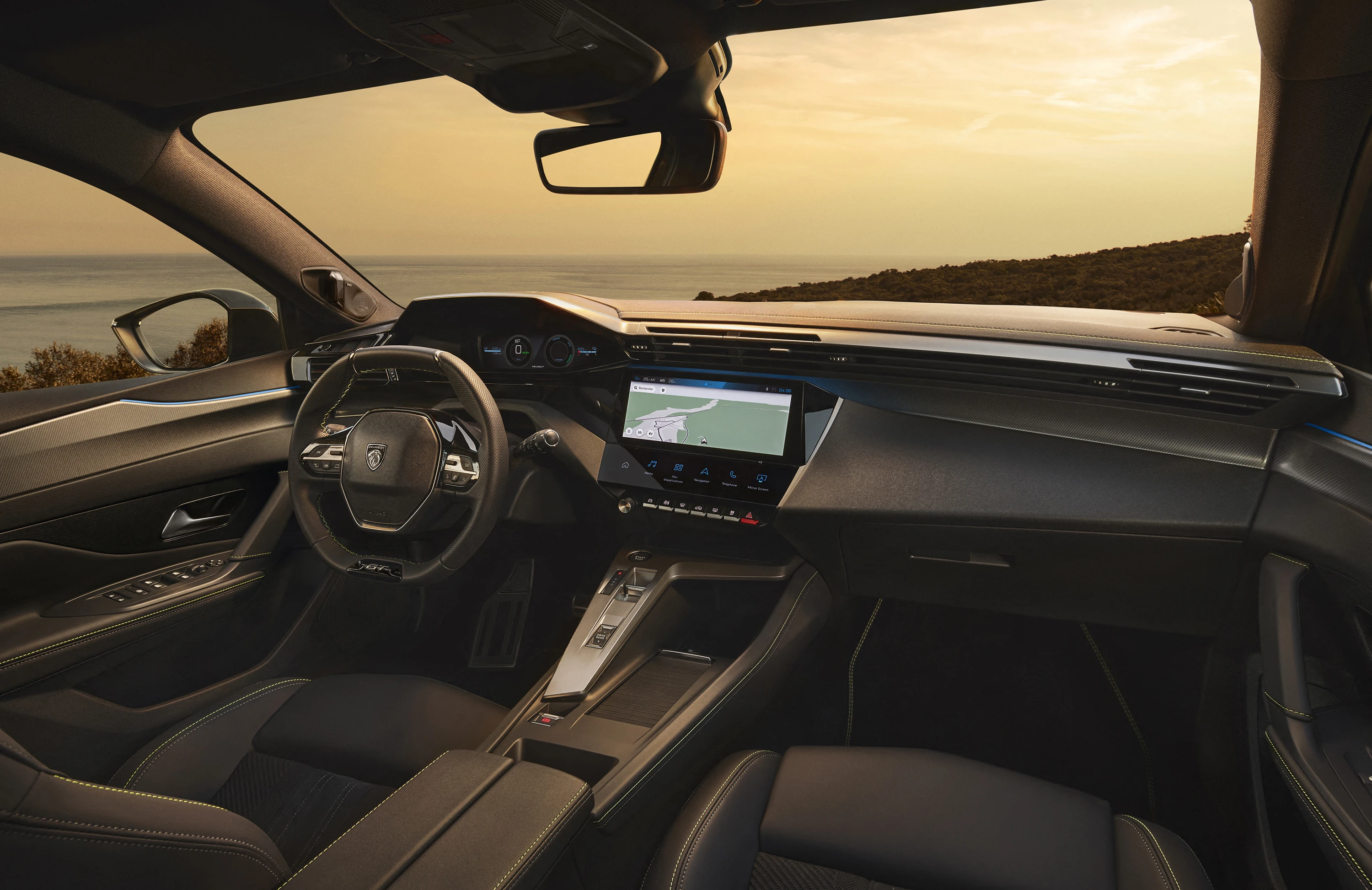 Peugeot e-408 58 kWh interior view