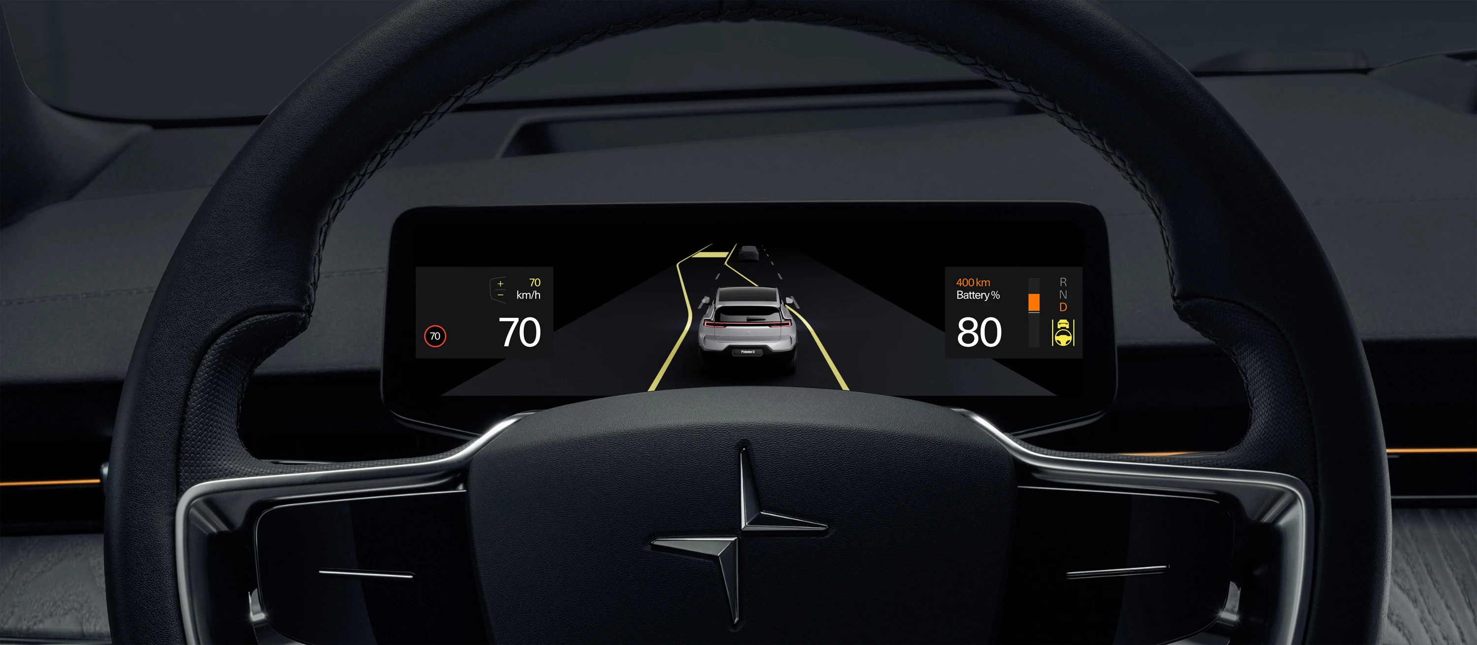 Polestar 3 Performance screens view