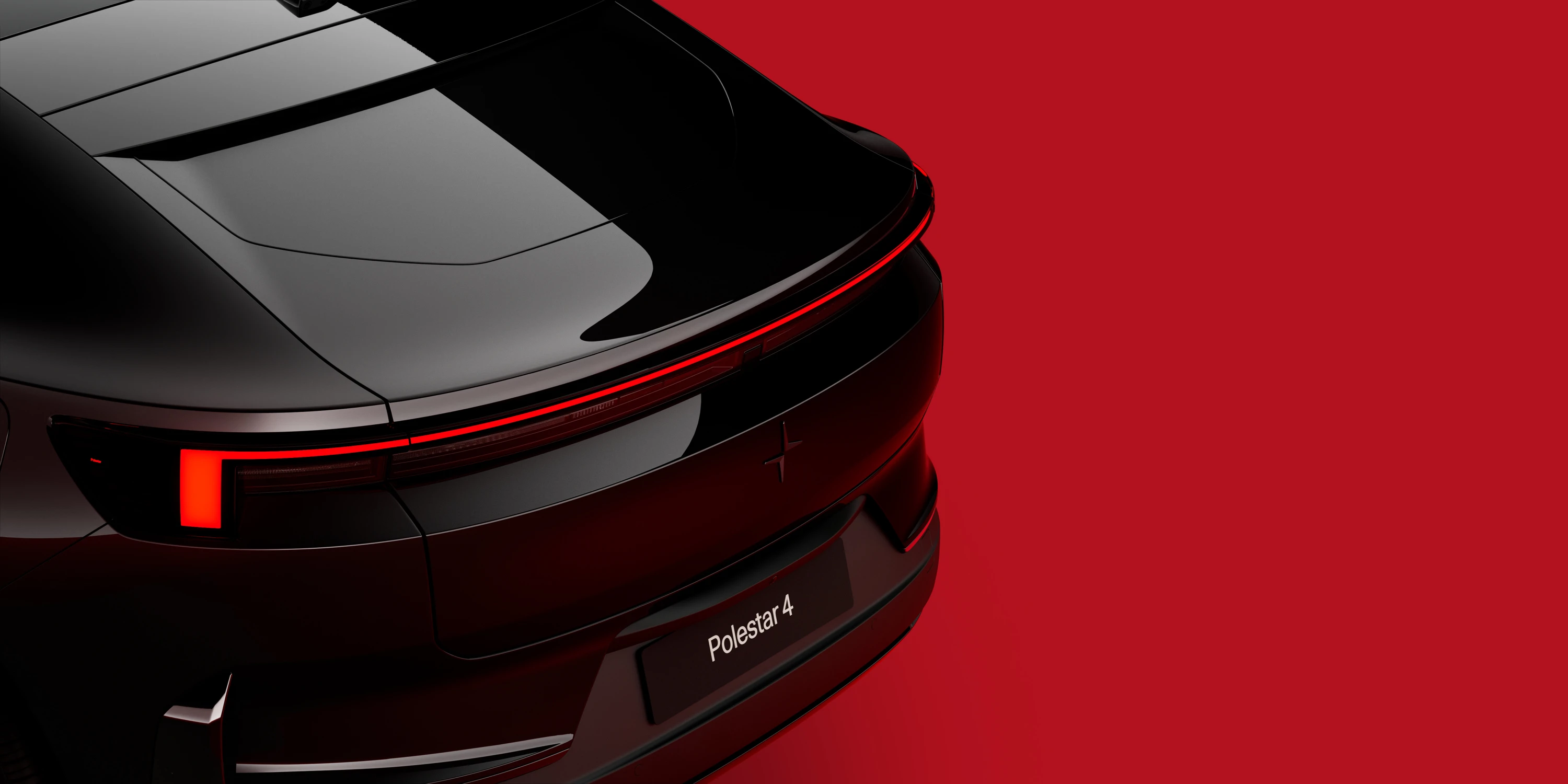 Polestar 4 Long range Single motor rearlights view