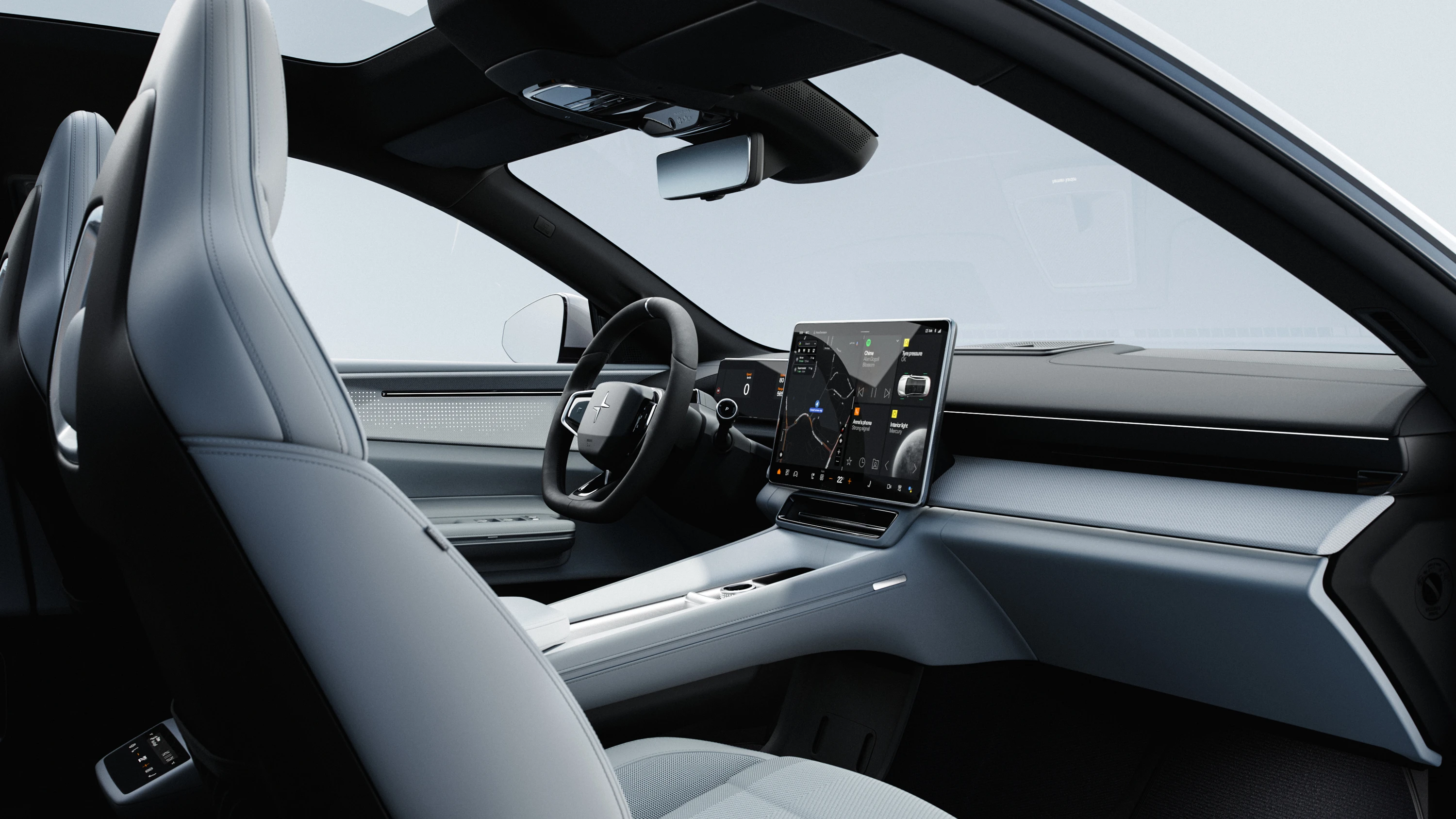 Polestar 4 Long range Single motor interior view