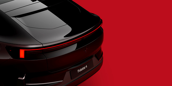 Polestar 4 Long range Single motor rearlights view
