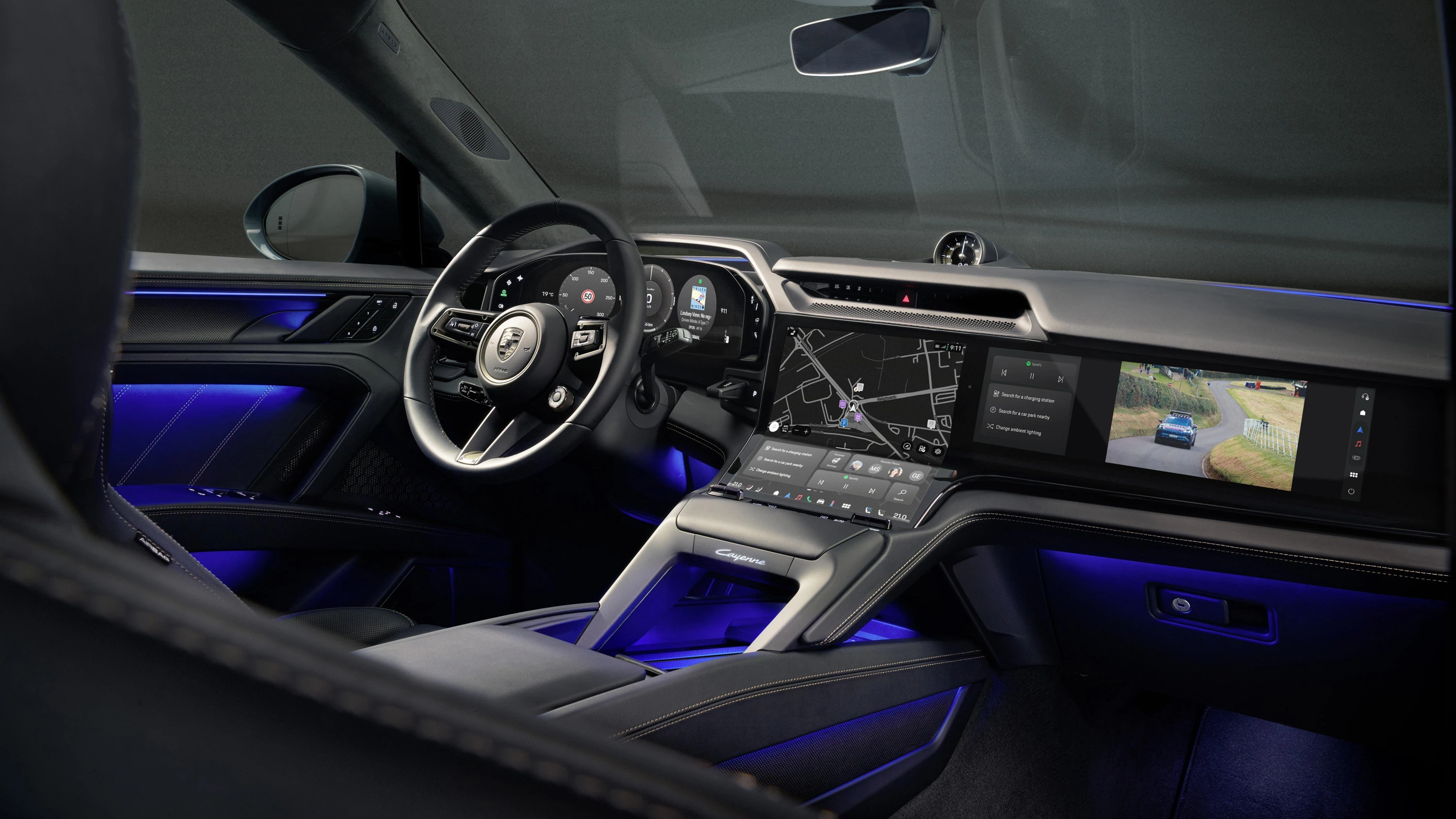 Porsche Cayenne Turbo interior view