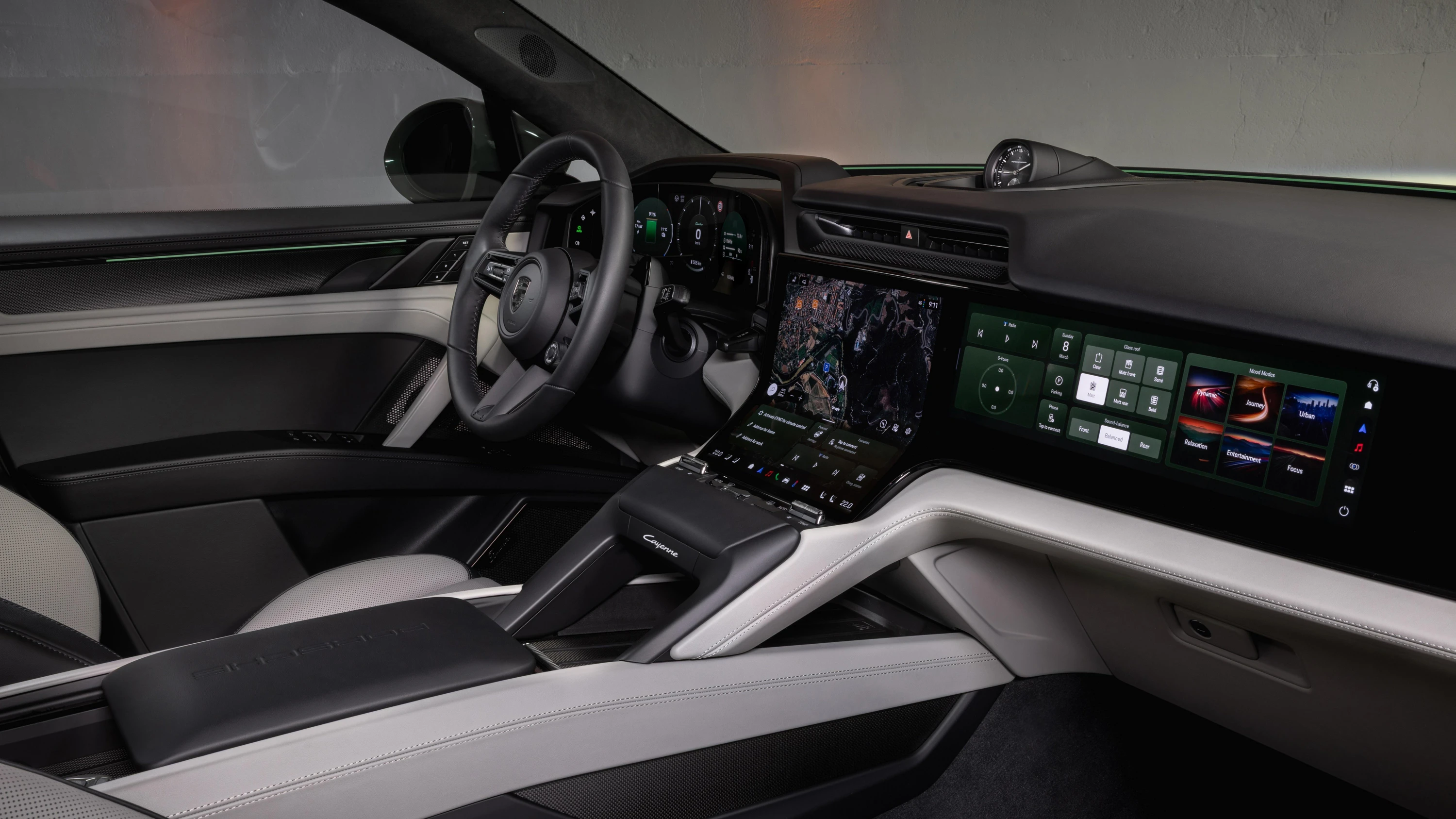 Porsche Cayenne Turbo Coupé interior view