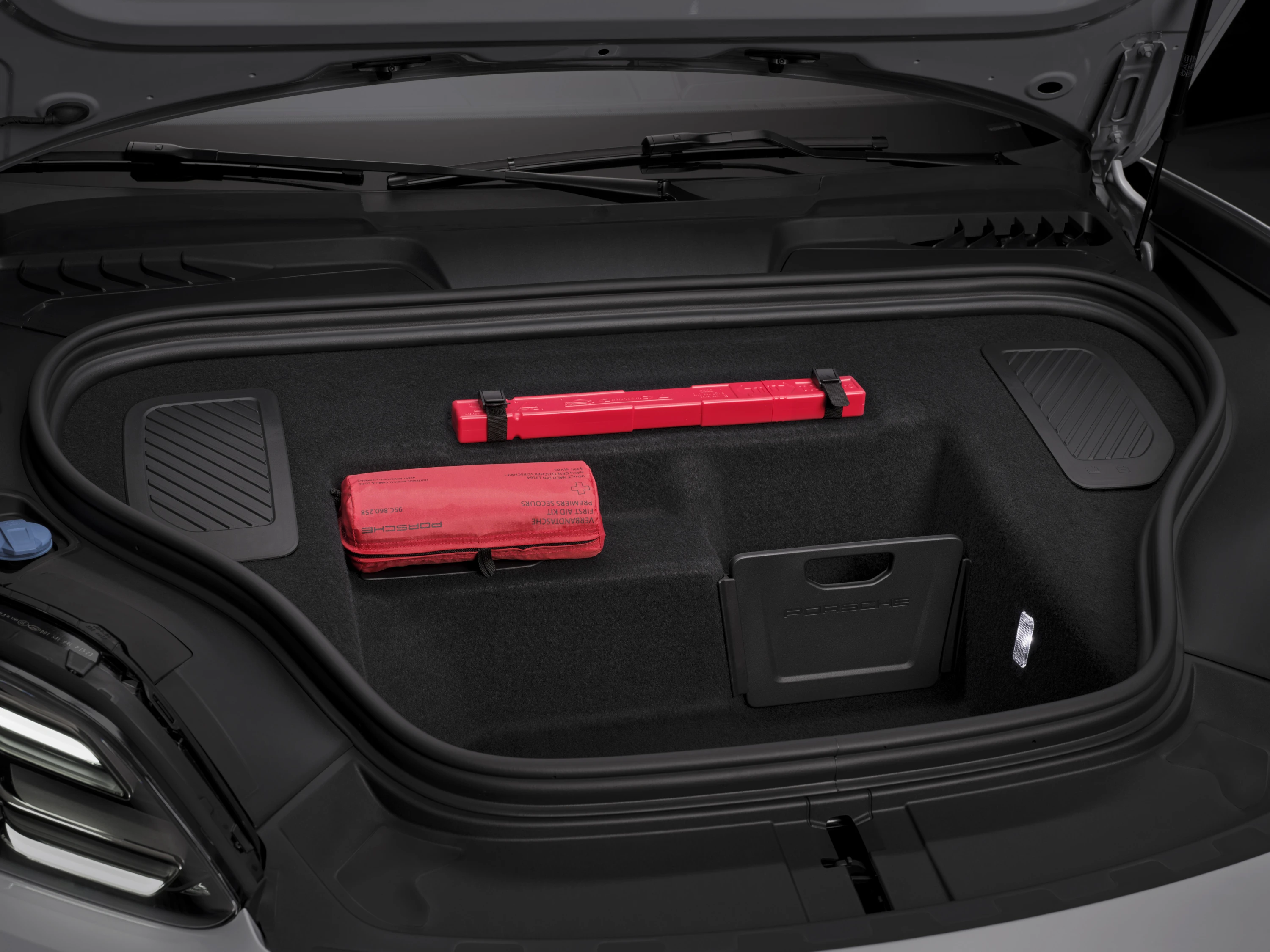 Porsche Macan Turbo frunk view