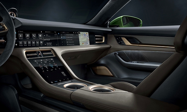 Porsche Taycan 4S Cross Turismo interior view