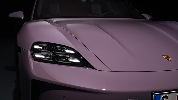 Porsche Taycan 4S Sport Turismo headlights view
