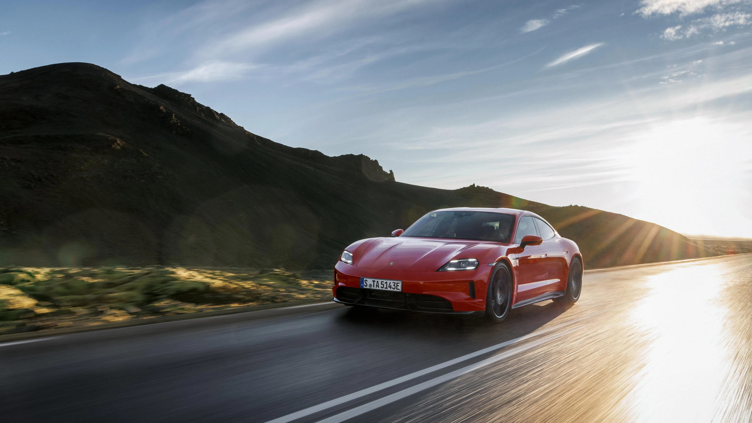 Porsche Taycan GTS exterior view