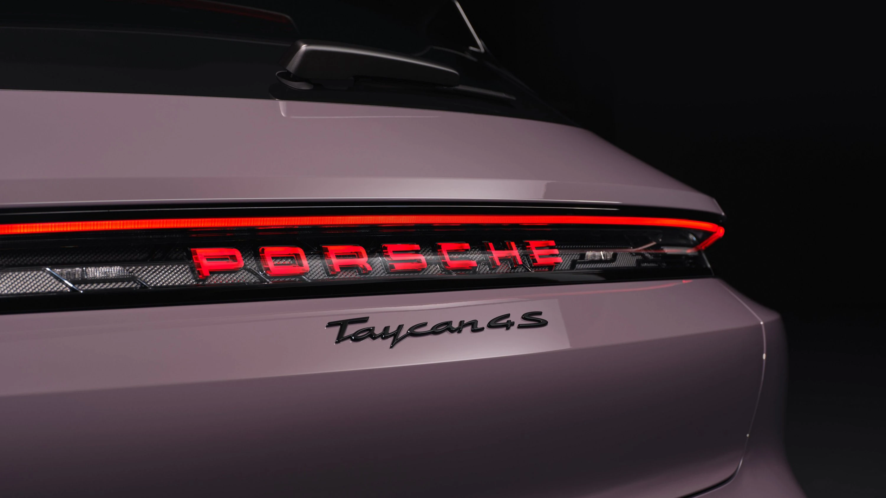 Porsche Taycan Sport Turismo rearlights view