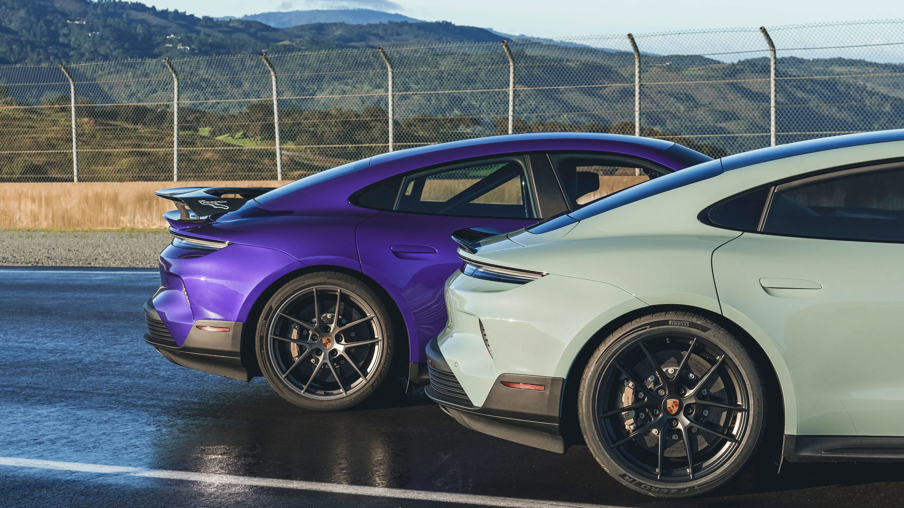 Porsche Taycan Turbo GT Weissach exterior view