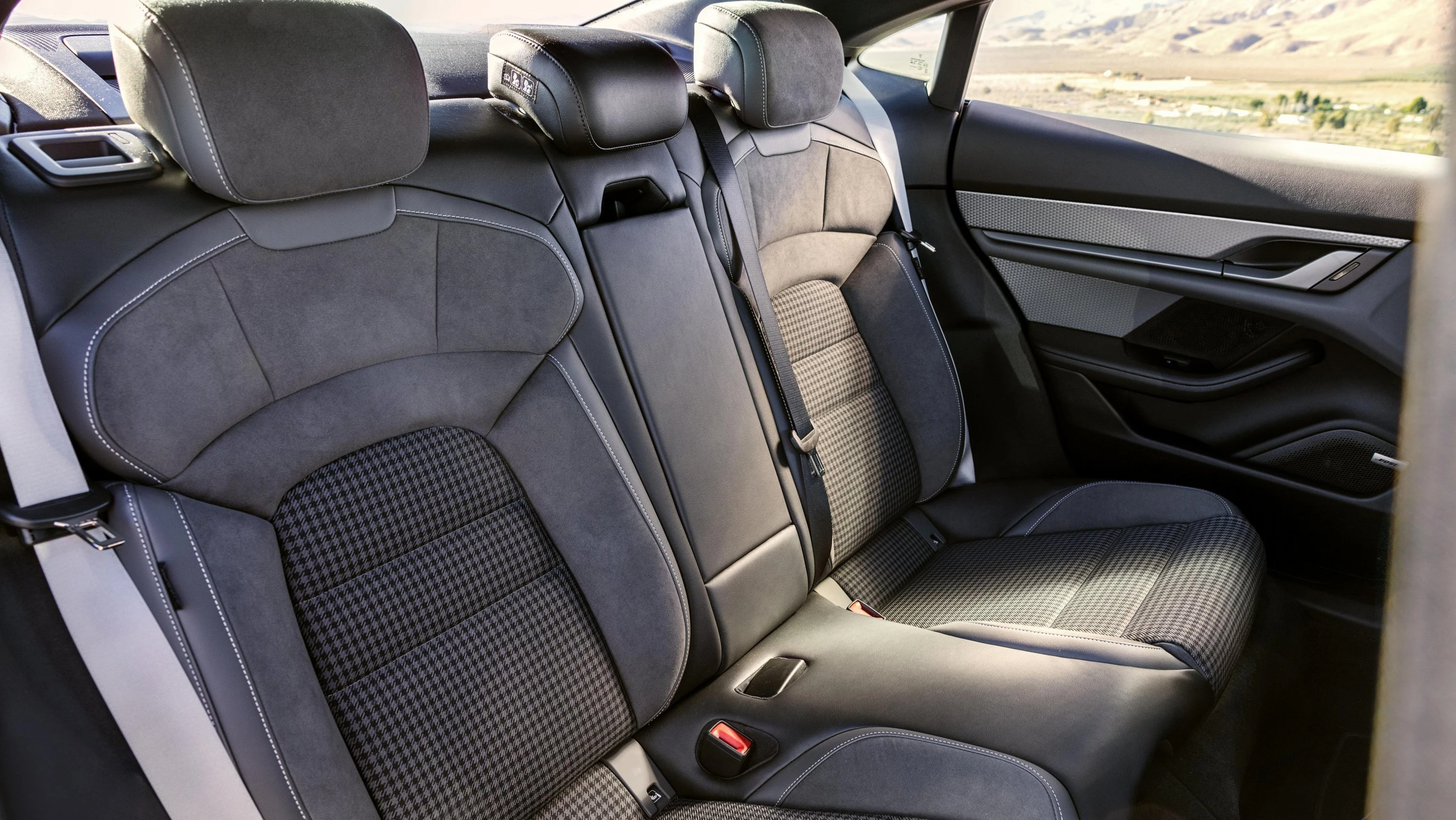 Porsche Taycan Turbo S secondrowseats view