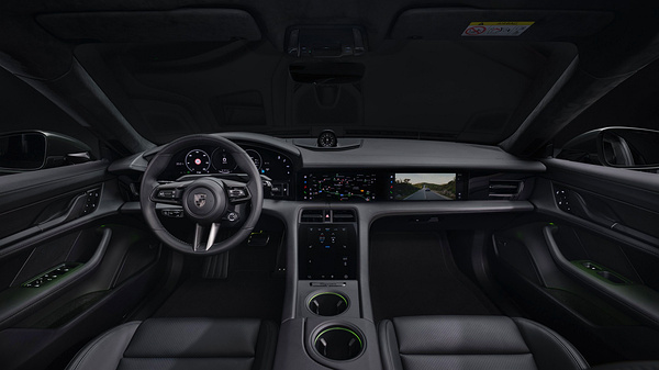 Porsche Taycan Turbo S Cross Turismo interior view