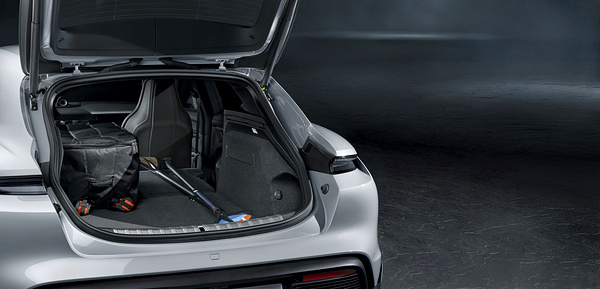 Porsche Taycan Turbo S Cross Turismo trunk view
