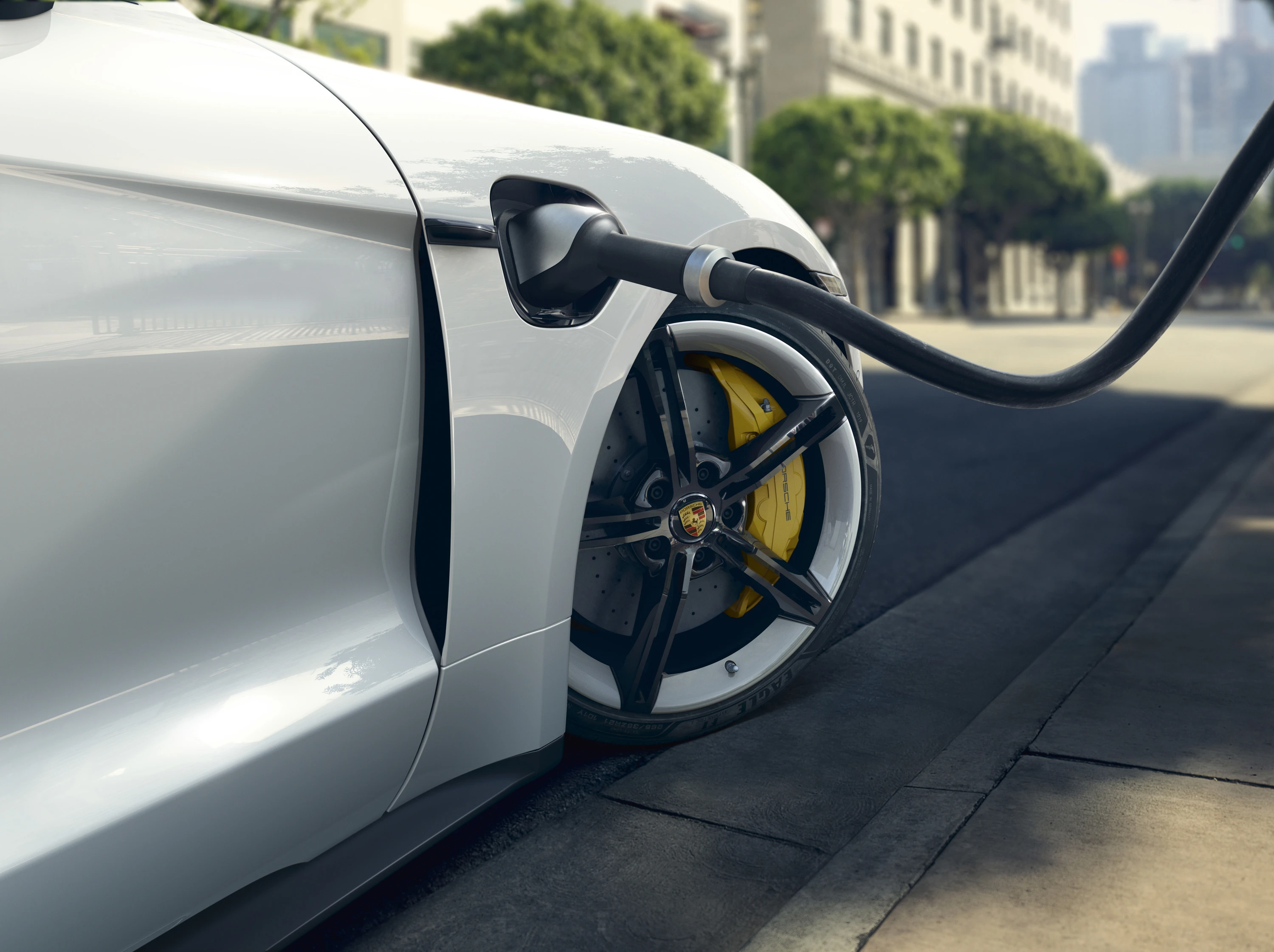 Porsche Taycan Turbo S (GEN1) charging view