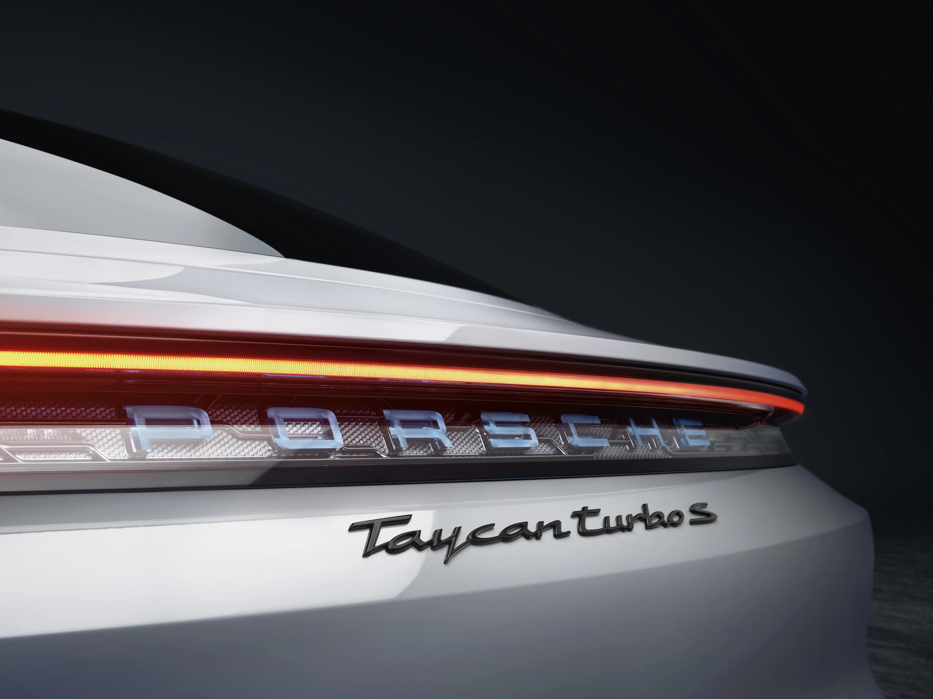 Porsche Taycan Turbo S (GEN1) rearlights view