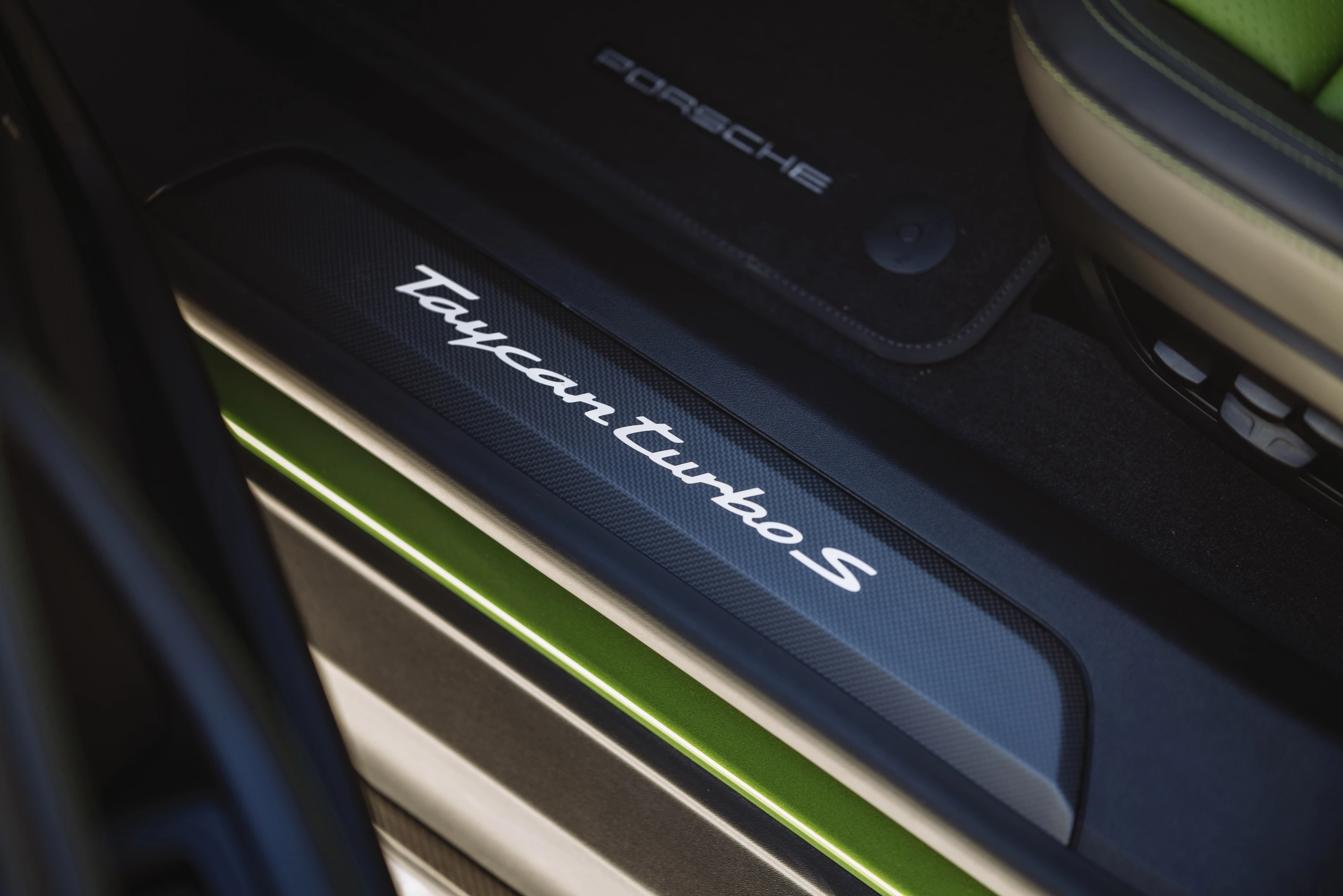 Porsche Taycan Turbo S Sport Turismo interior view