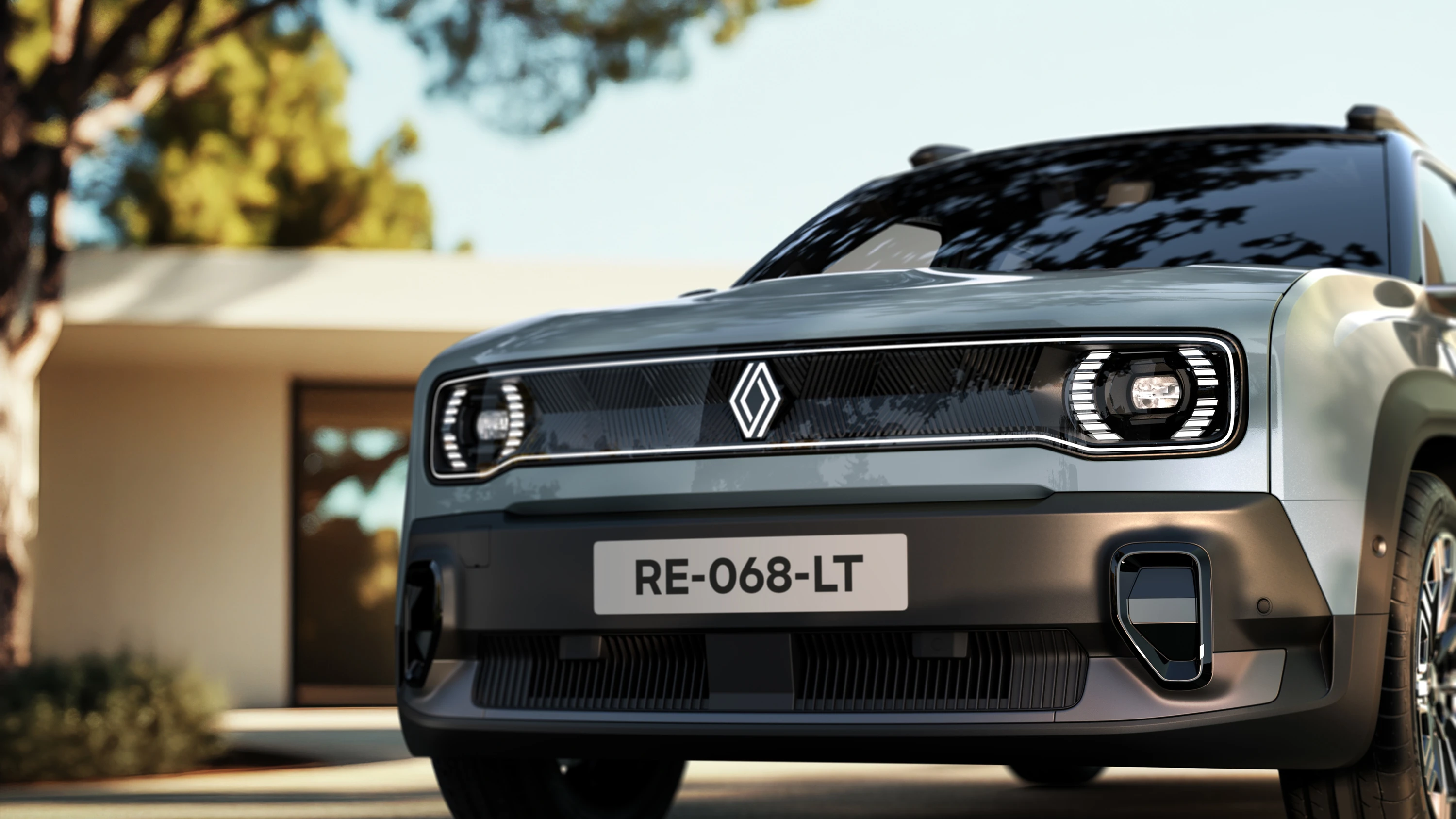 Renault 4 E-Tech 52kWh 150hp headlights view
