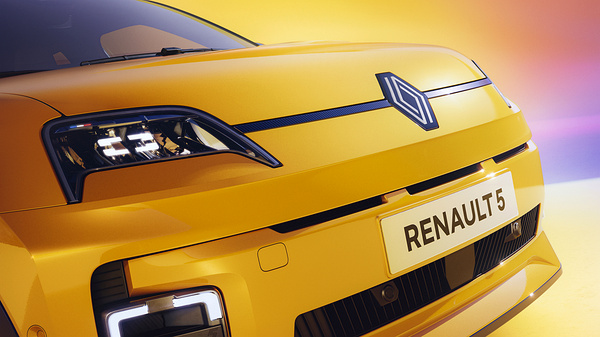 Renault 5 E-Tech 52kWh 150hp headlights view