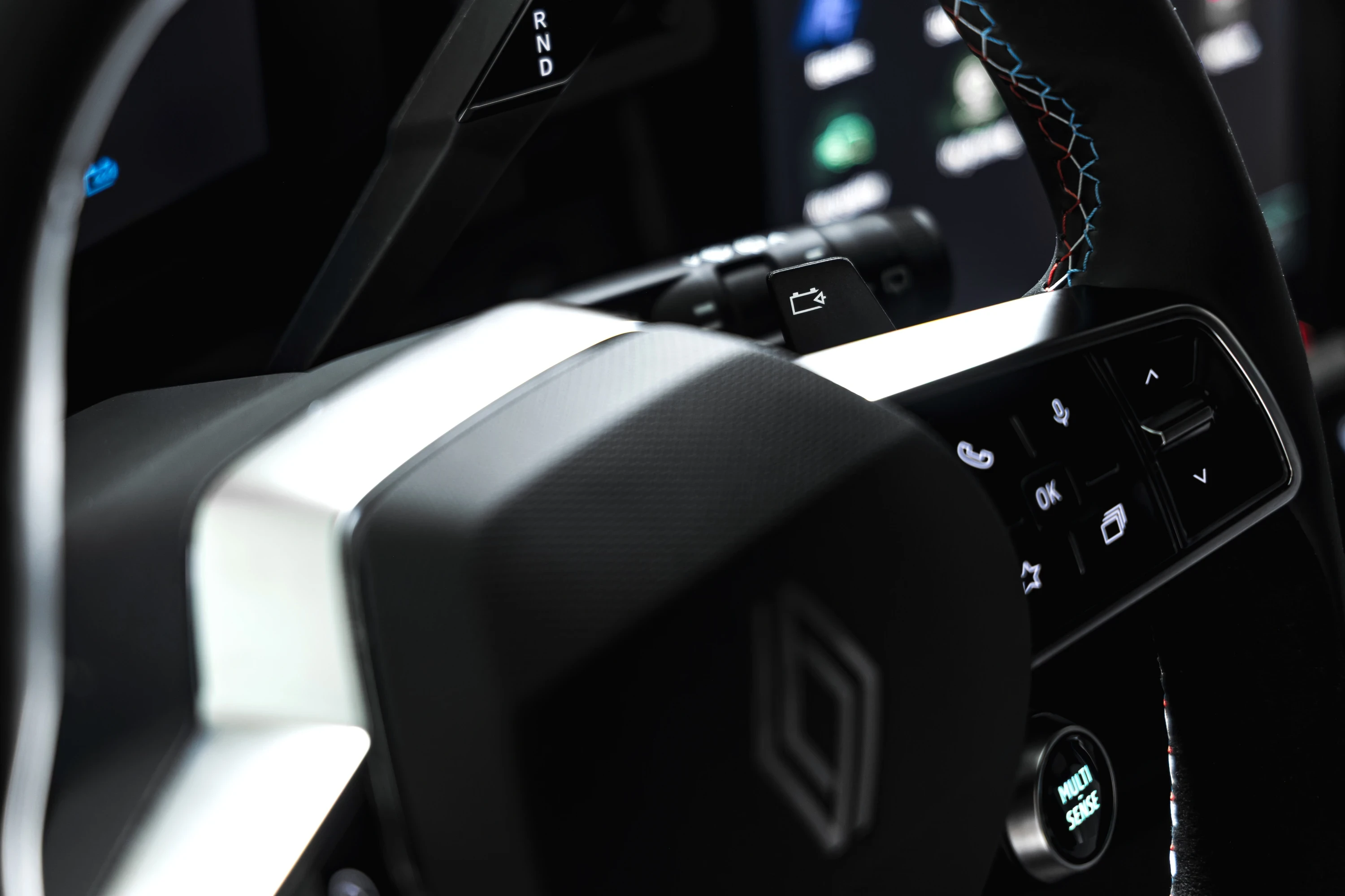 Renault Megane E-Tech 67 kWh steeringwheel view
