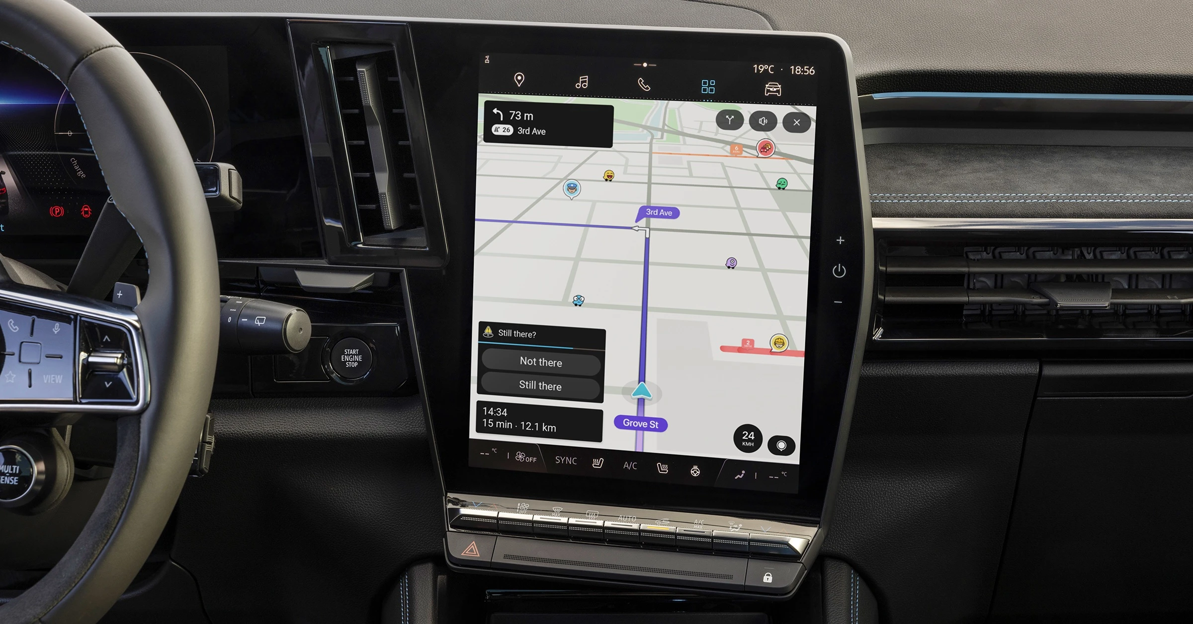 Renault Megane E-Tech Techno screens view