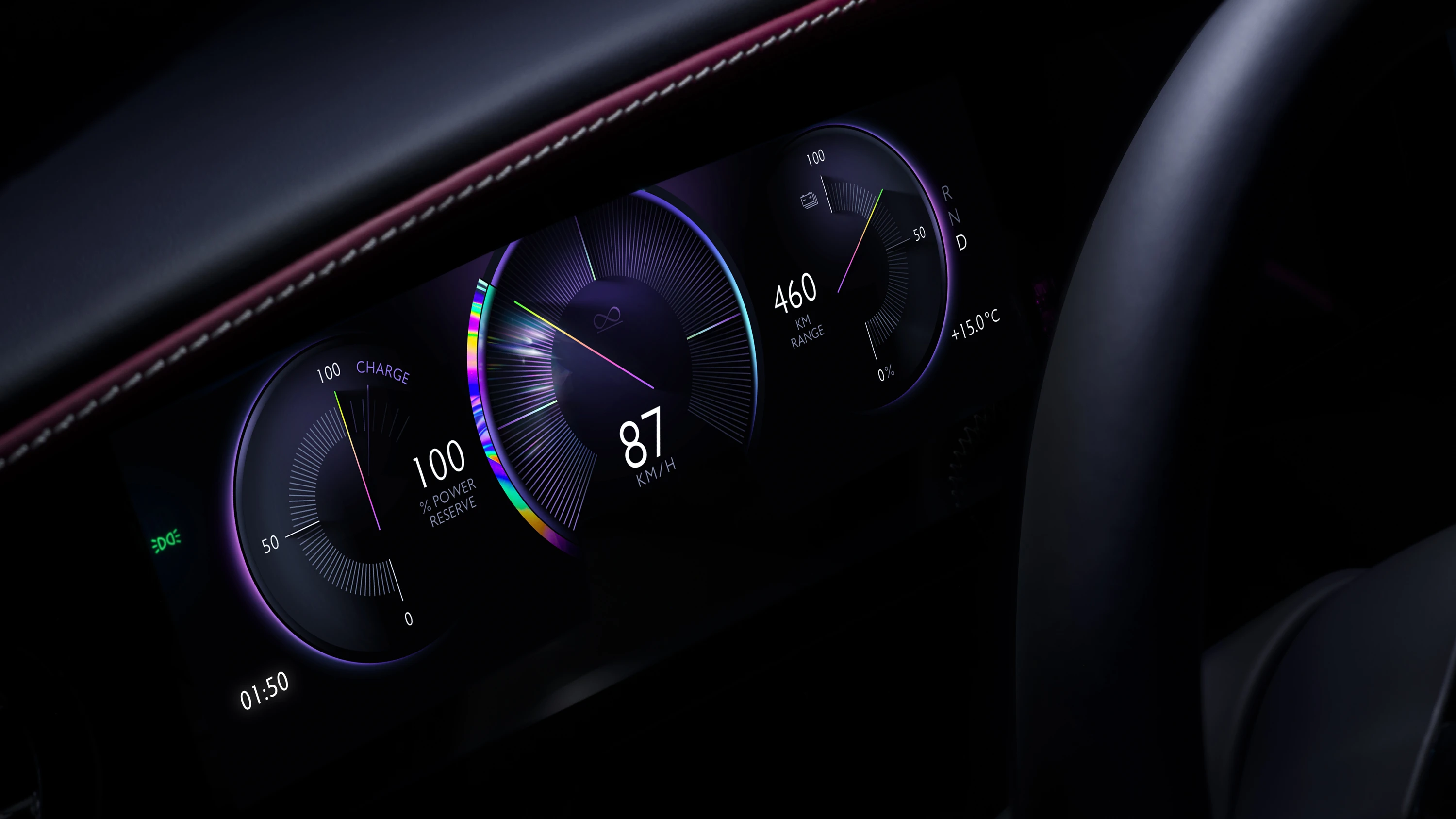Rolls-Royce Spectre Black Badge screens view