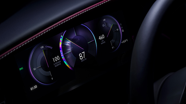 Rolls-Royce Spectre Black Badge screens view