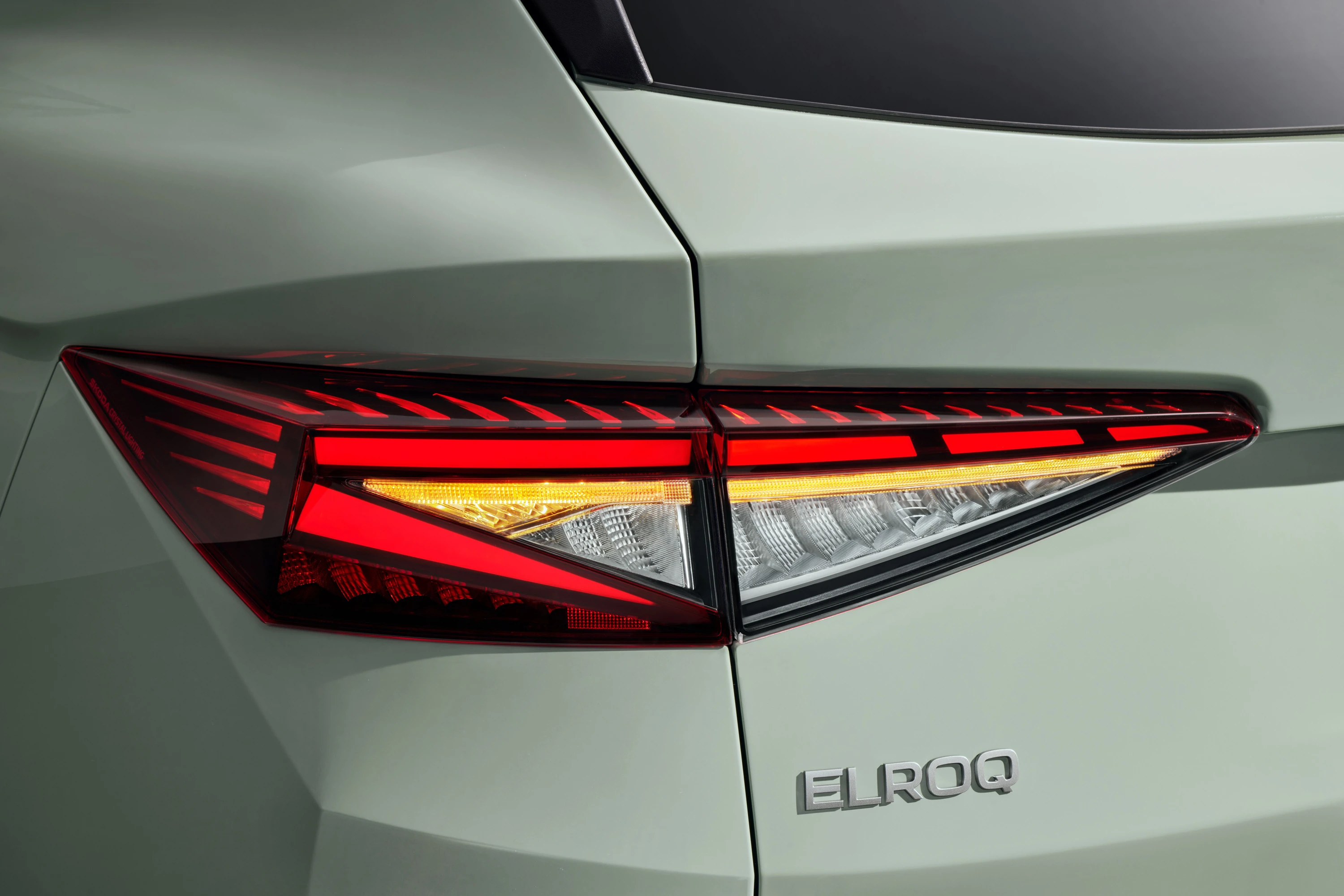 SKODA Elroq 60 rearlights view