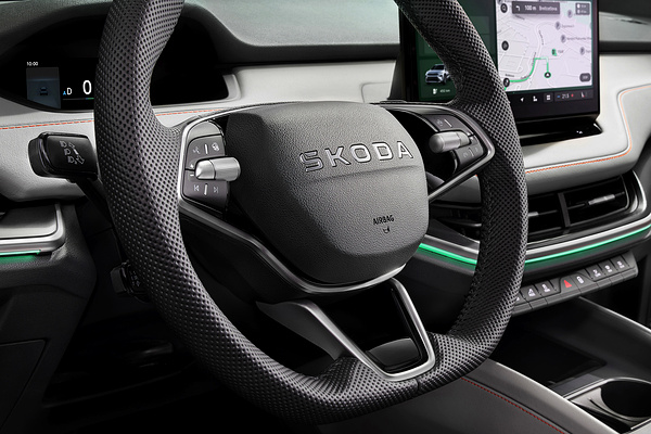 SKODA Elroq 85x steeringwheel view