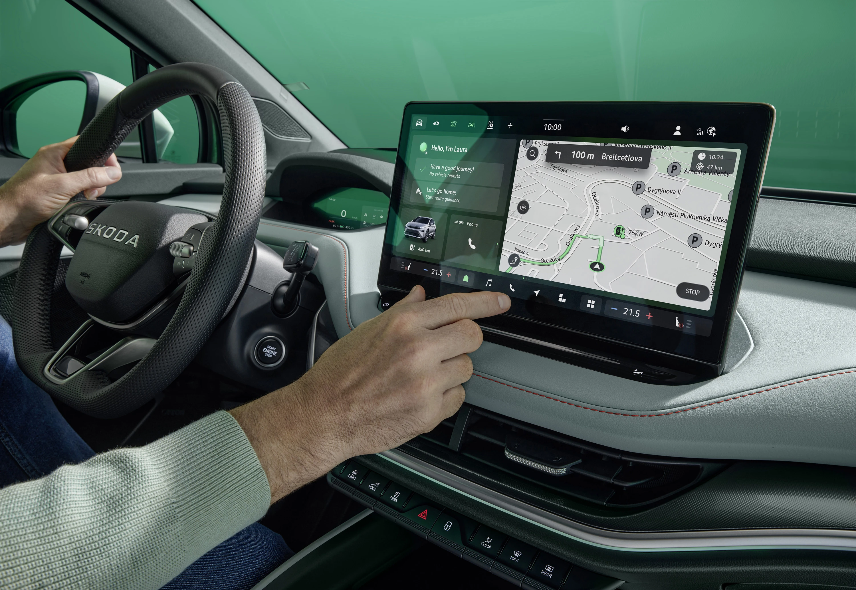 SKODA Elroq 85x screens view