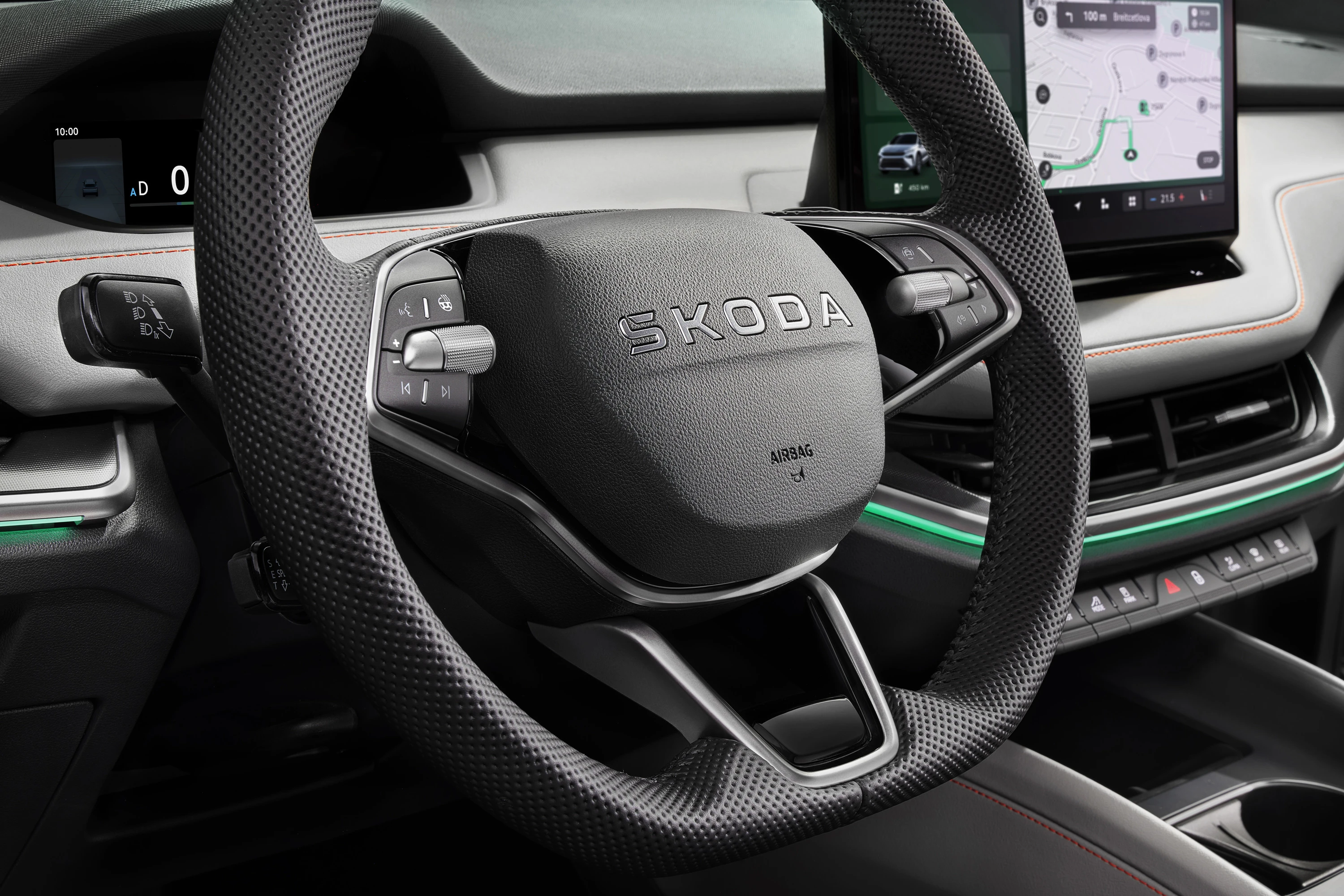 SKODA Elroq 85x steeringwheel view